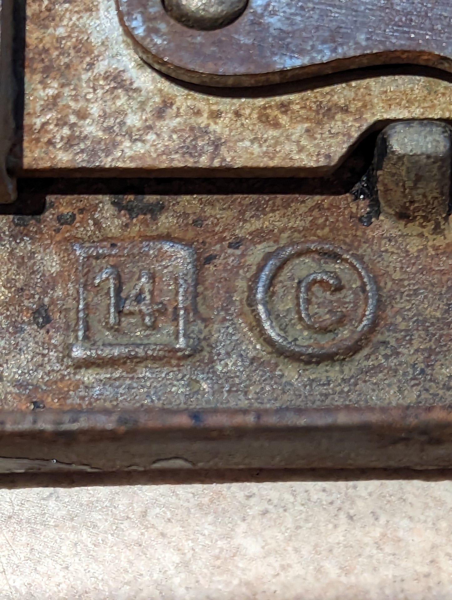Antique Interior Mortise Lock Door Hardware #14 C With Key