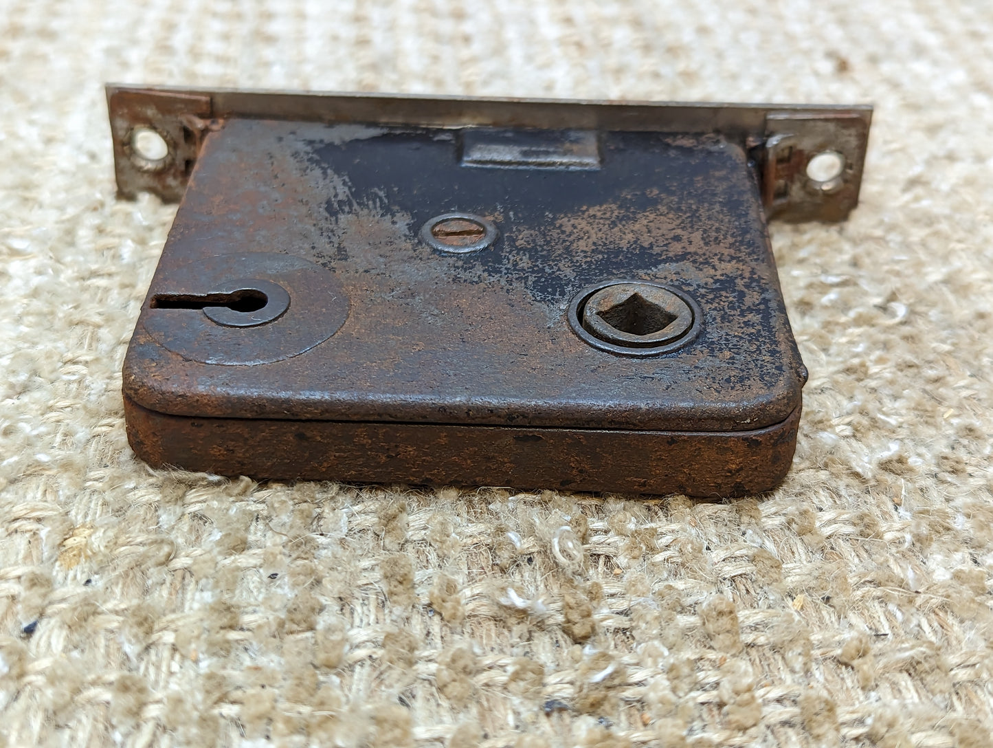 Antique Interior Mortise Lock Door Hardware #14 C With Key