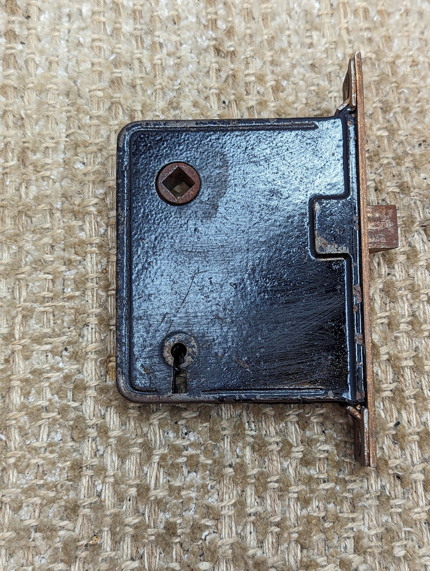 Antique Interior Mortise Lock Door Hardware #1-2-3 With Key