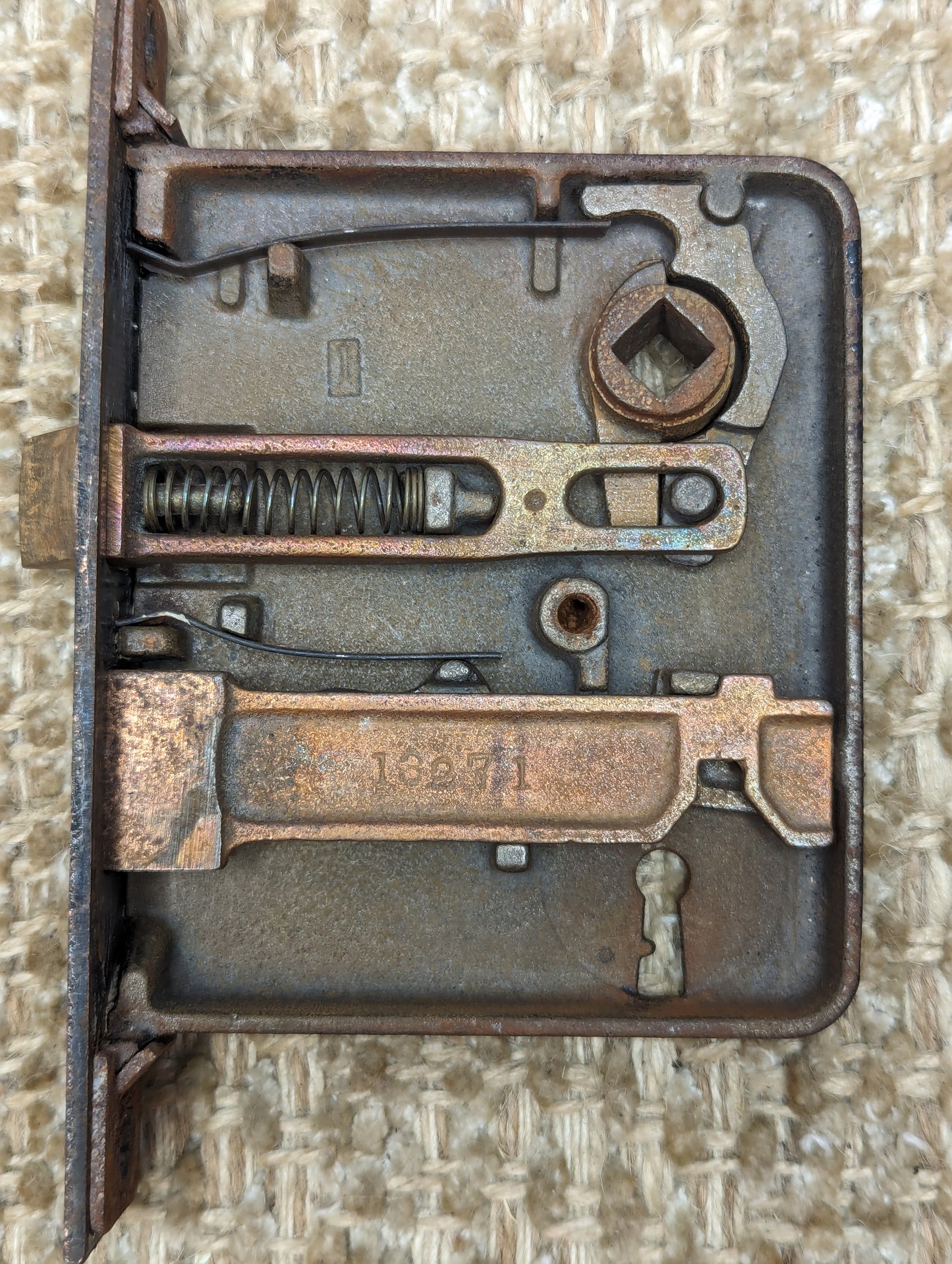 Antique Interior Mortise Lock Door Hardware #1 With Key