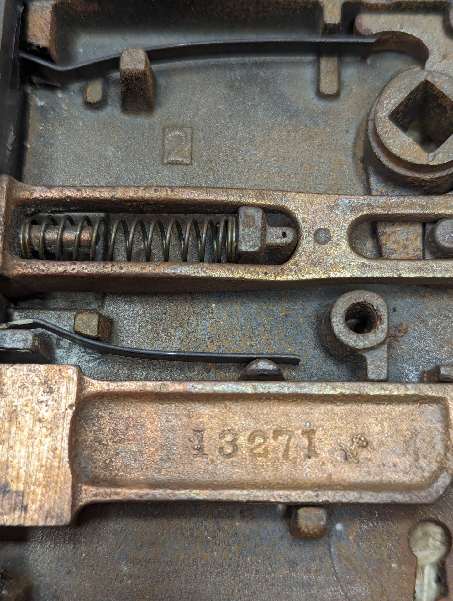 Antique Interior Mortise Lock Door Hardware #2 With Key