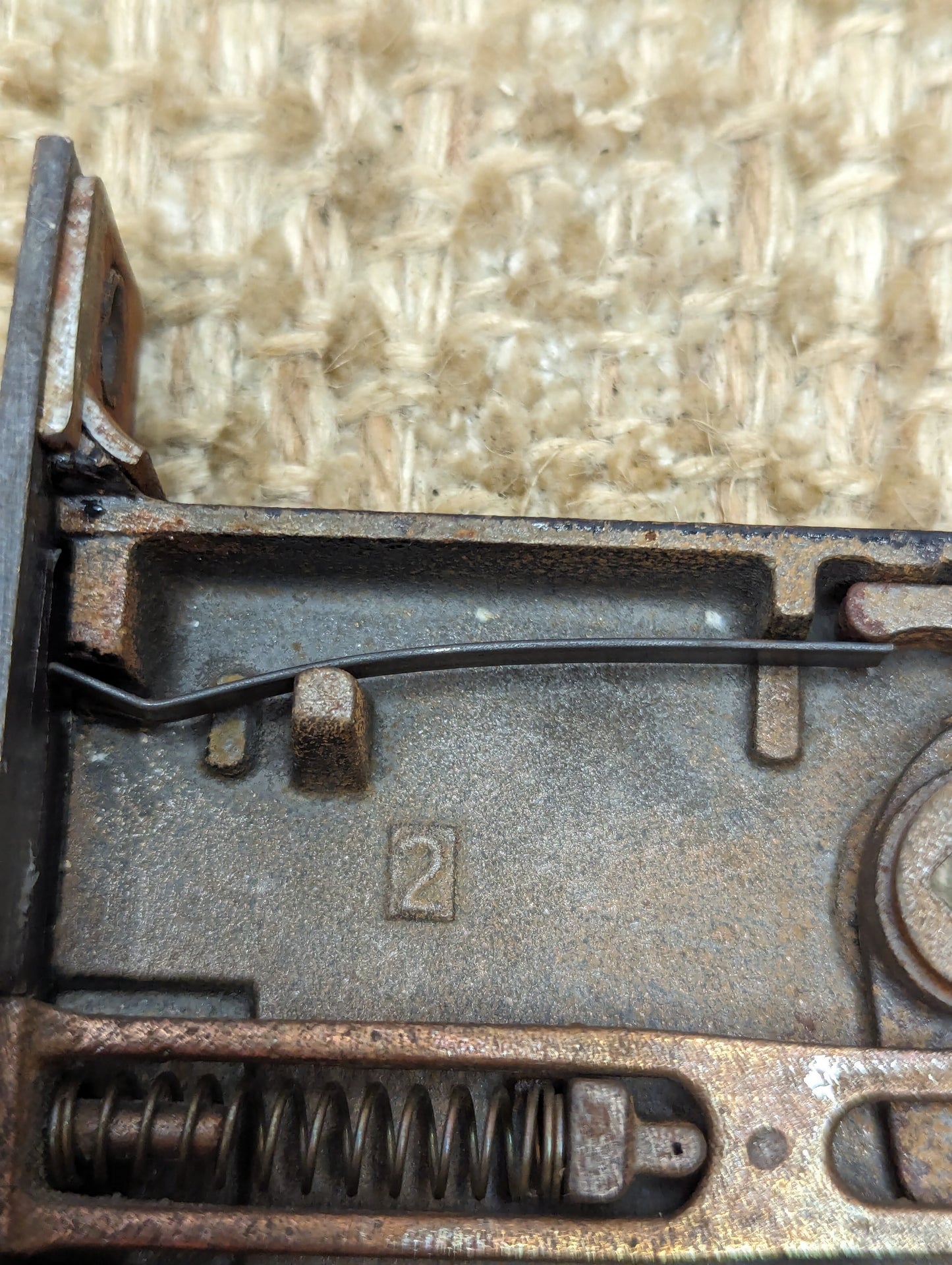 Antique Interior Mortise Lock Door Hardware #2 With Key
