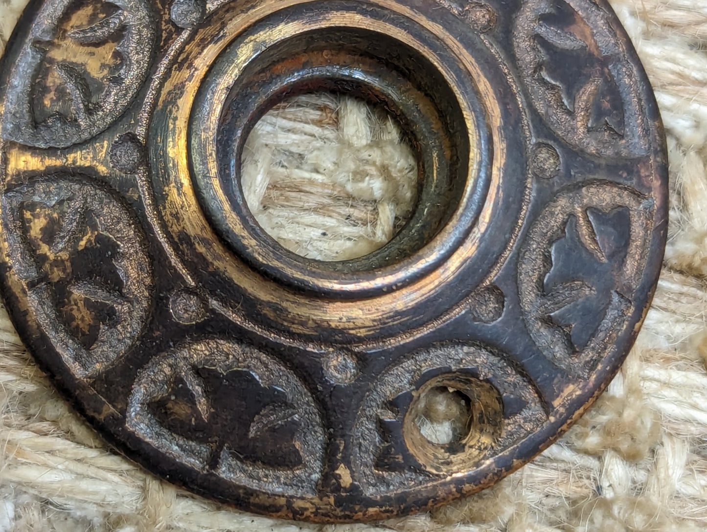 1 7/8" Cast Brass Rosette Escutcheon For Door Knob Door Hardware