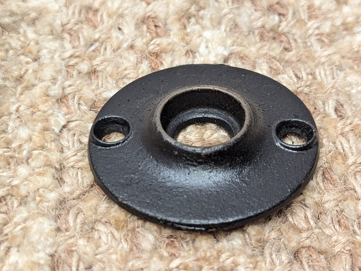 1 15/16" Antique Cast Iron Rosette Escutcheon For Door Knob