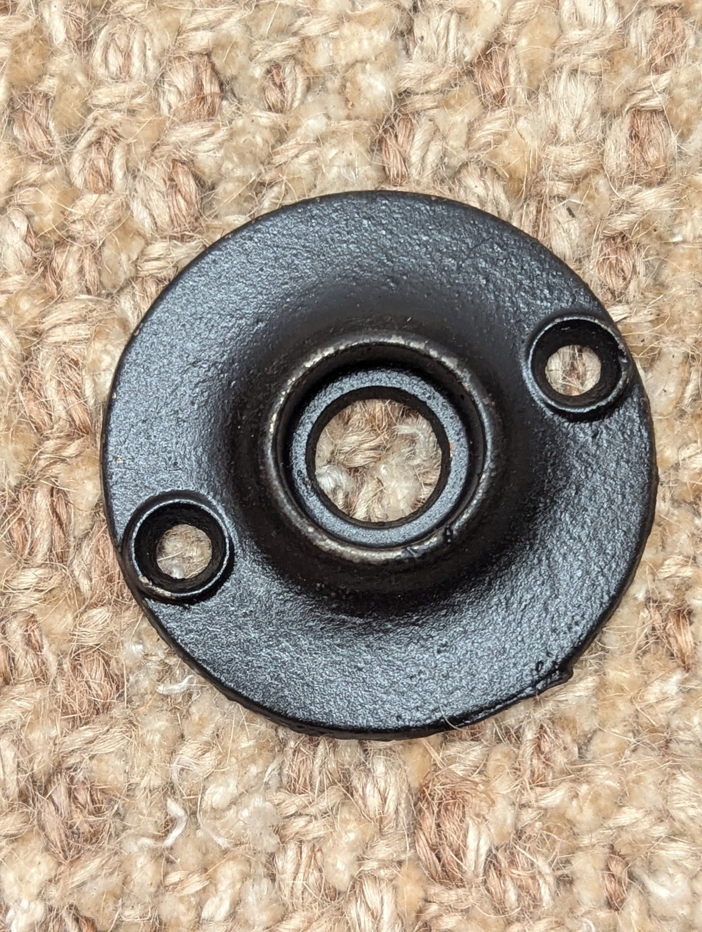 1 15/16" Antique Cast Iron Rosette Escutcheon For Door Knob