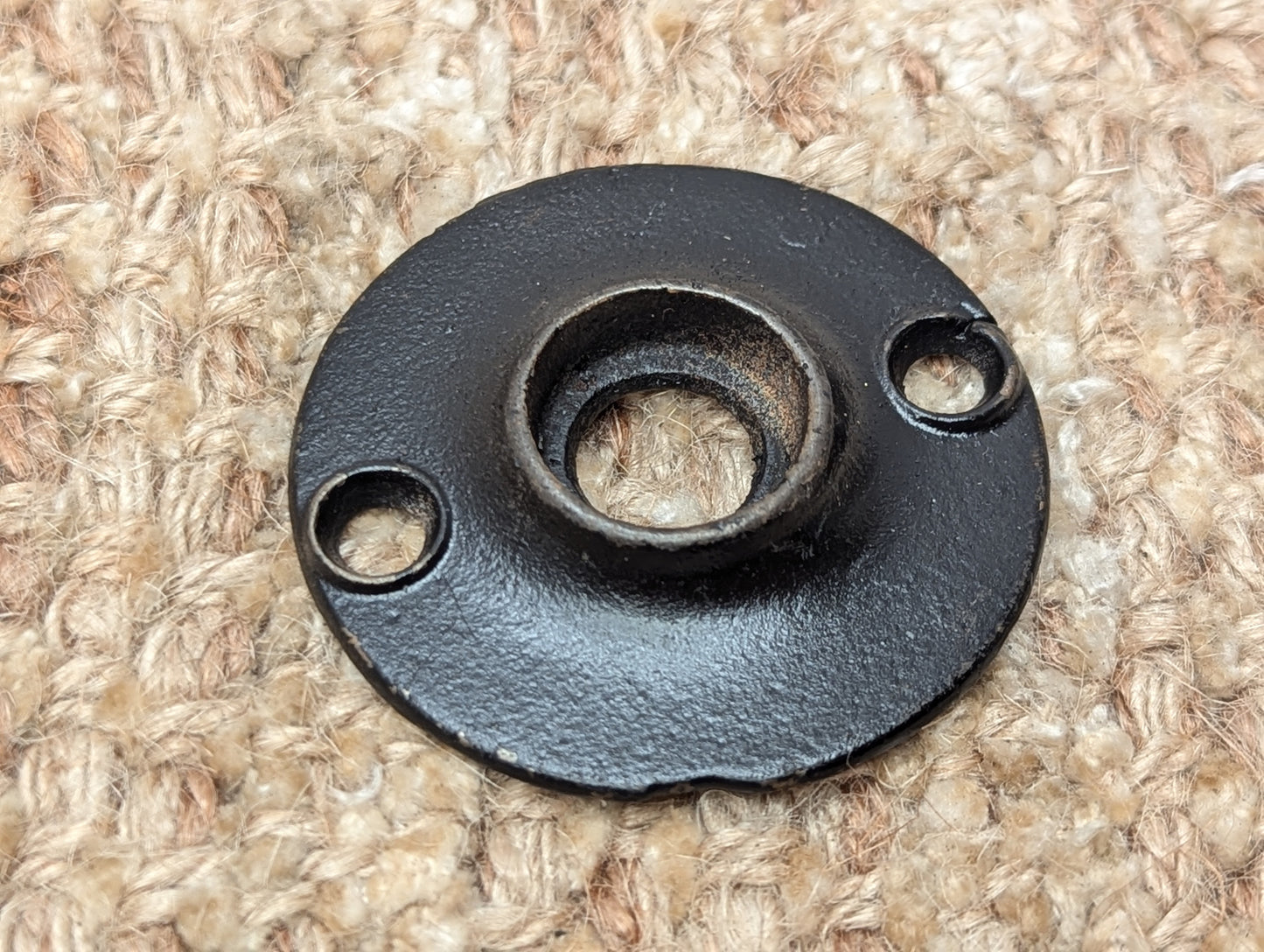 1 15/16" Antique Cast Iron Rosette Escutcheon For Door Knob