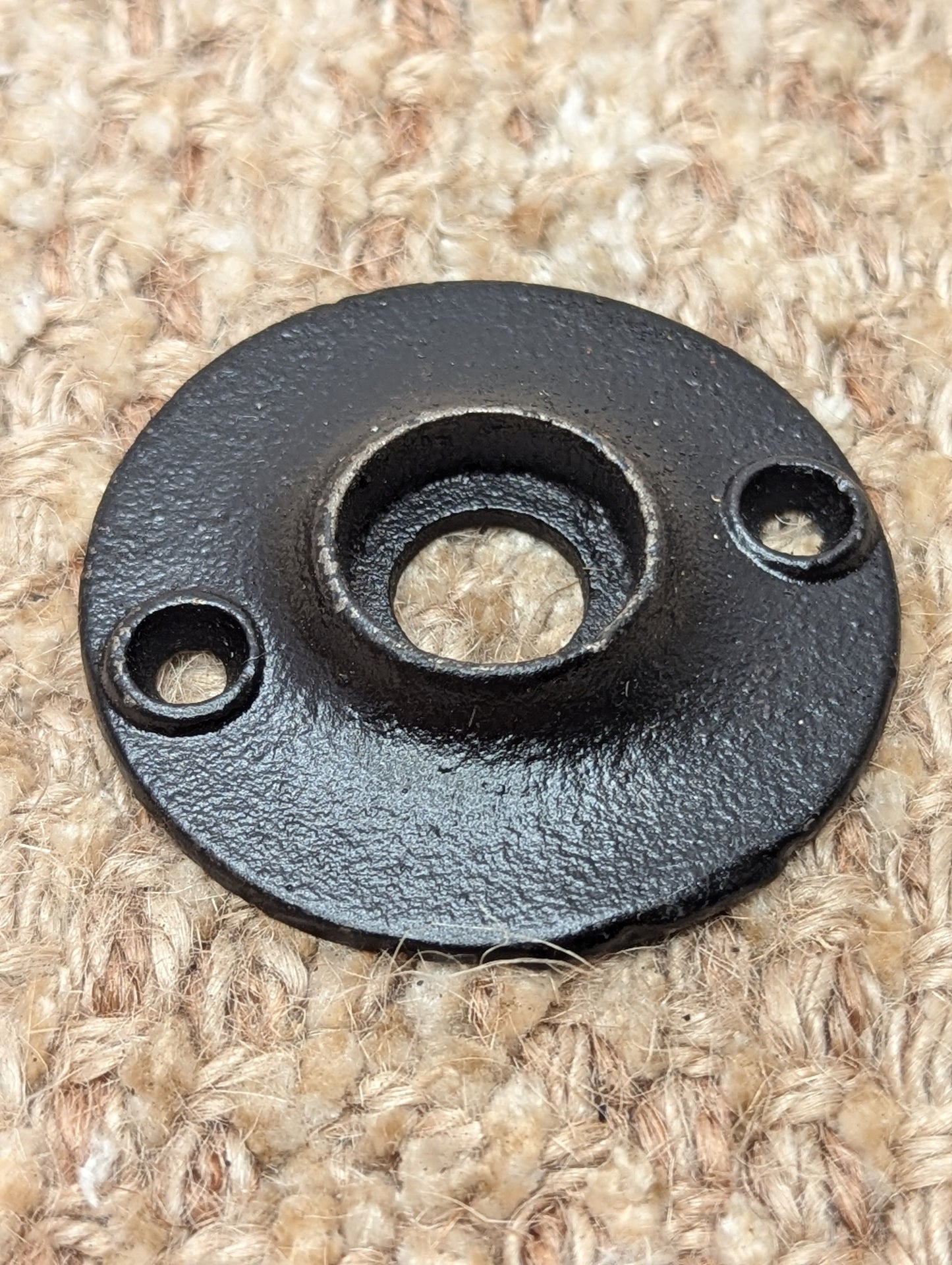 1 15/16" Antique Cast Iron Rosette Escutcheon For Door Knob