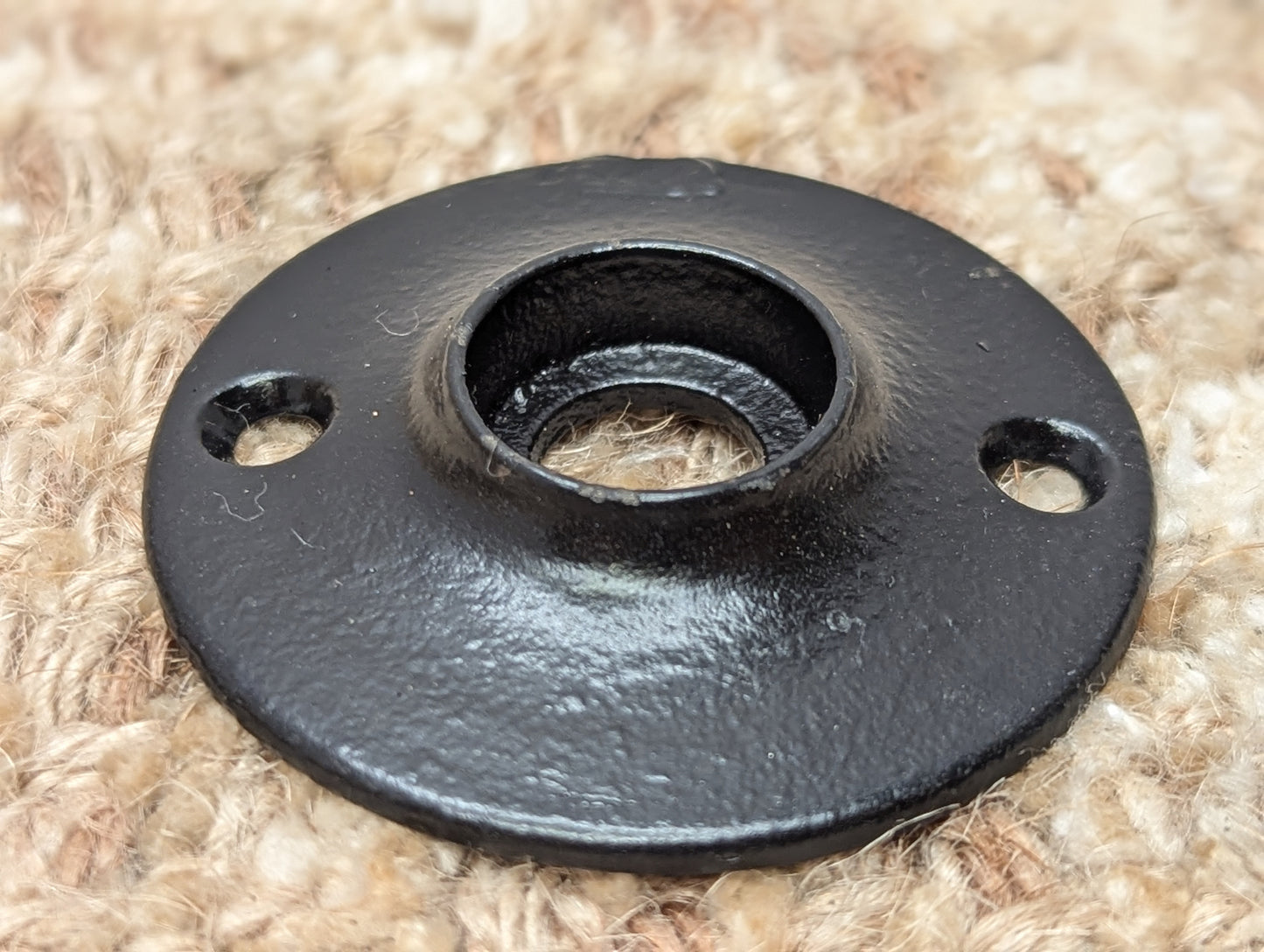 1 15/16" Antique Cast Iron Rosette Escutcheon For Door Knob
