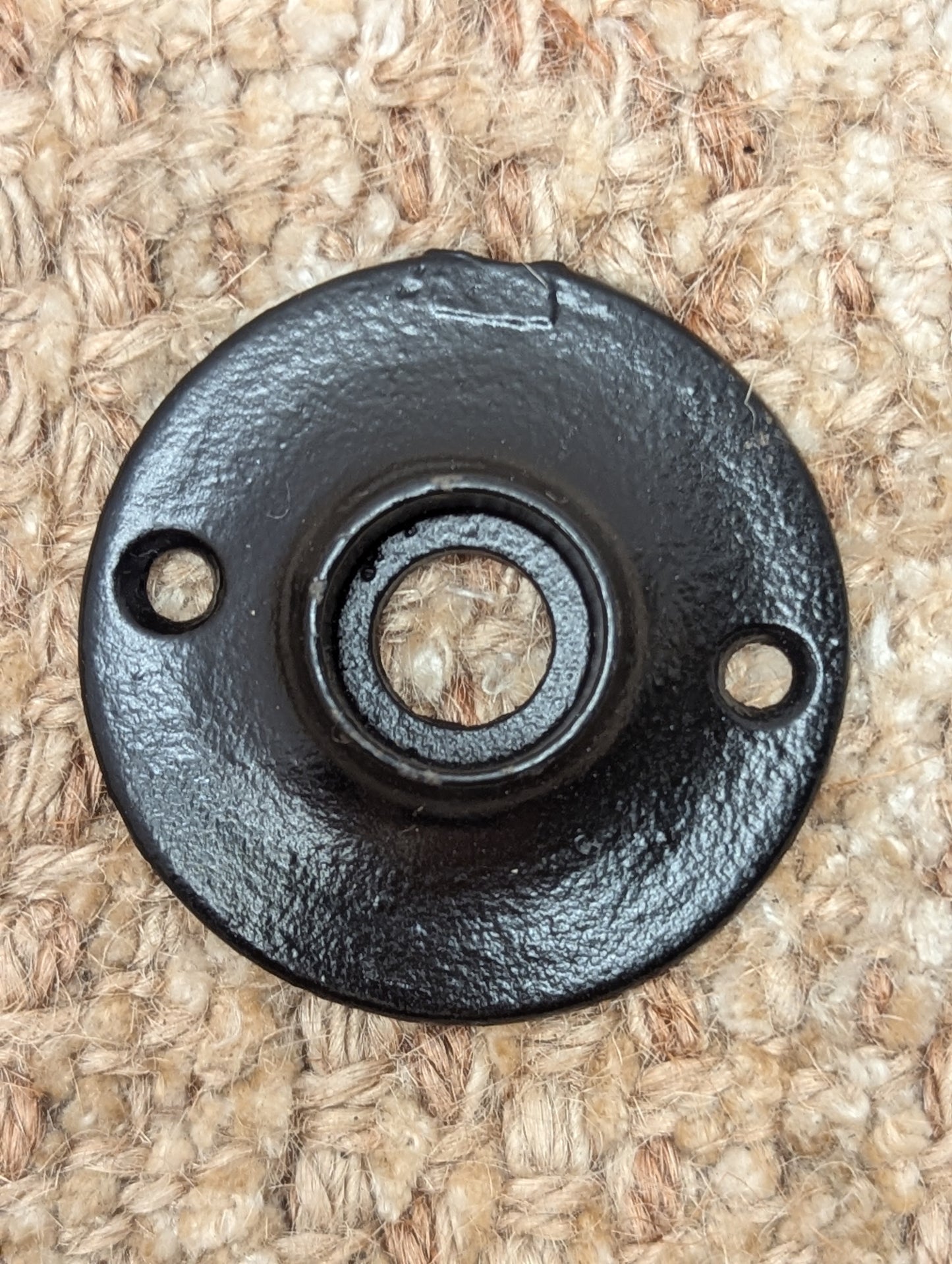 1 15/16" Antique Cast Iron Rosette Escutcheon For Door Knob