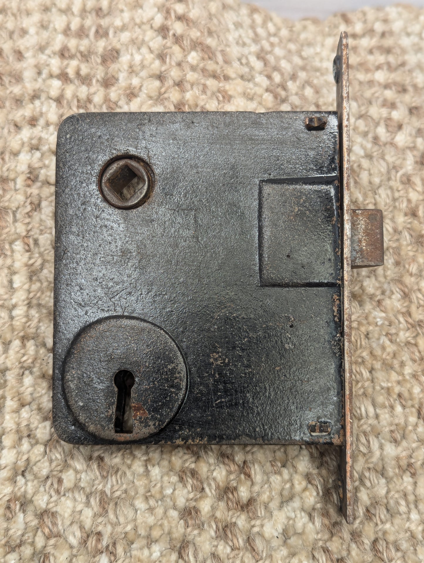 Antique Norwalk Interior Mortise Lock Door Hardware #9420 N-3 With Key