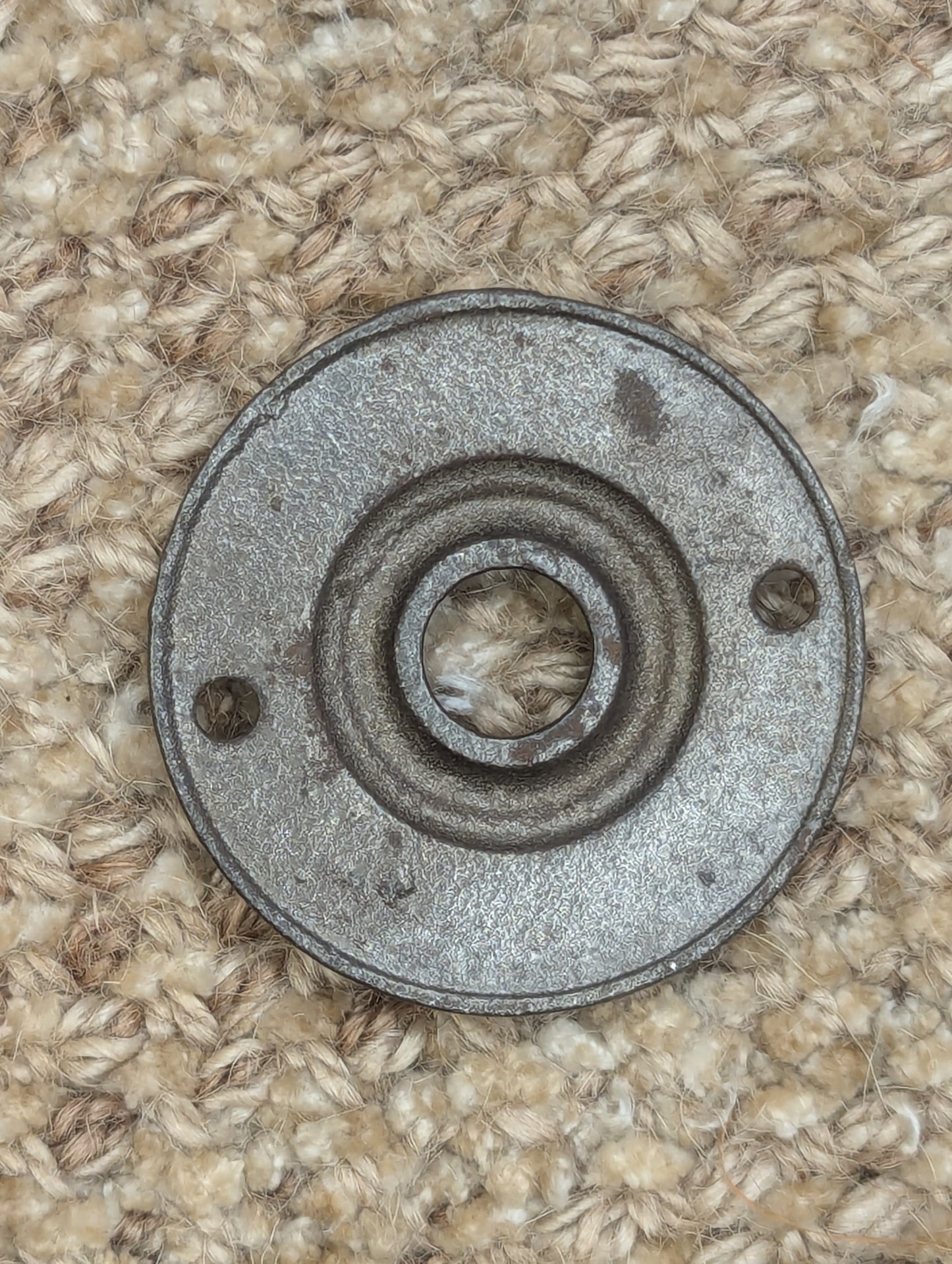 1 7/8" Antique Decorative Cast Iron Rosette Escutcheon For Door Knob