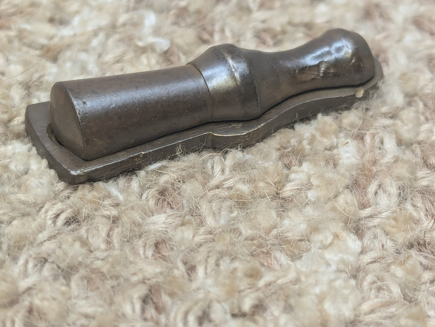 Antique Brass Key Hole Cover Escutcheon With Swinging Cover