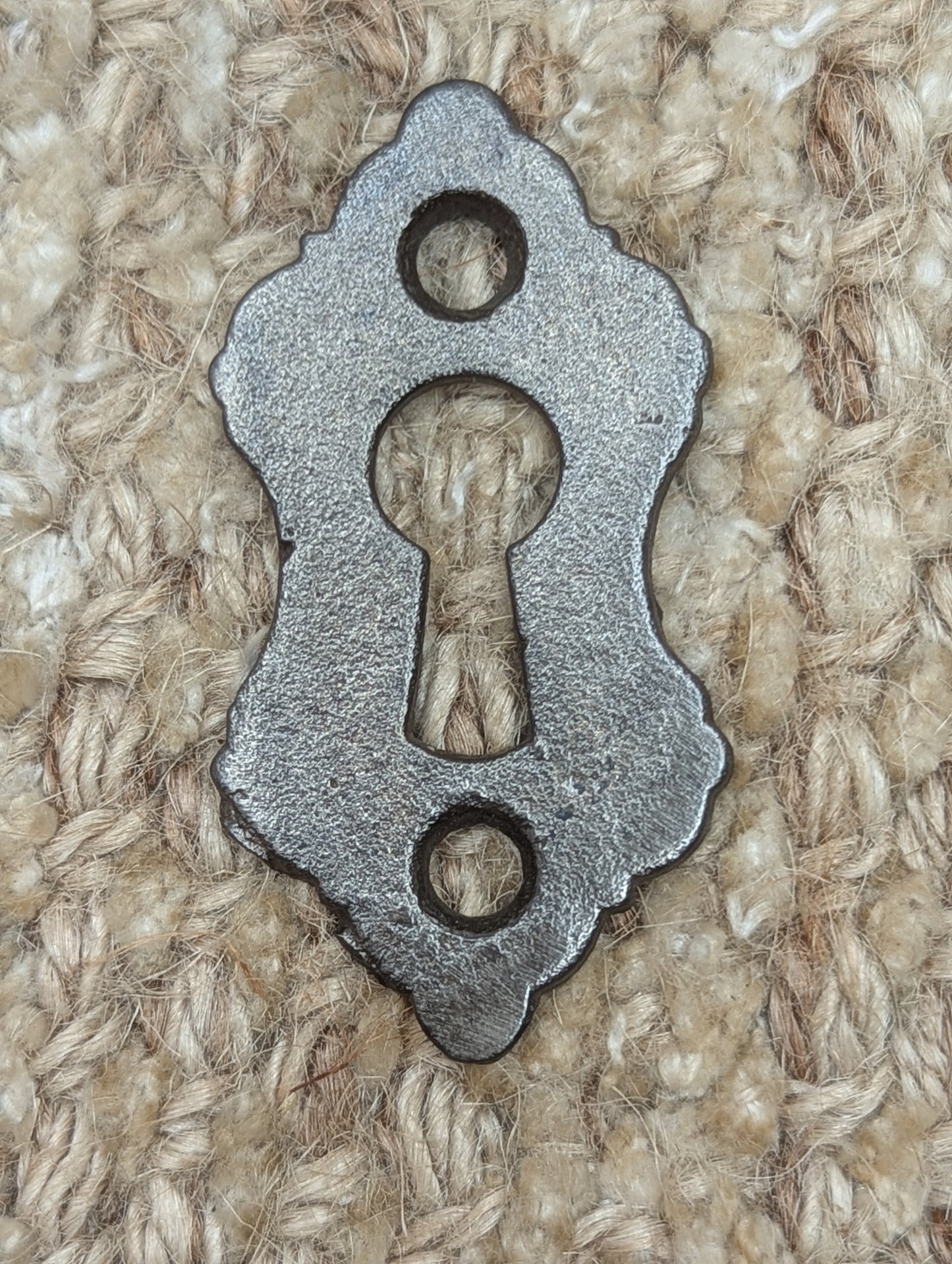 Antique Cast Iron Key Hole Cover Escutcheon