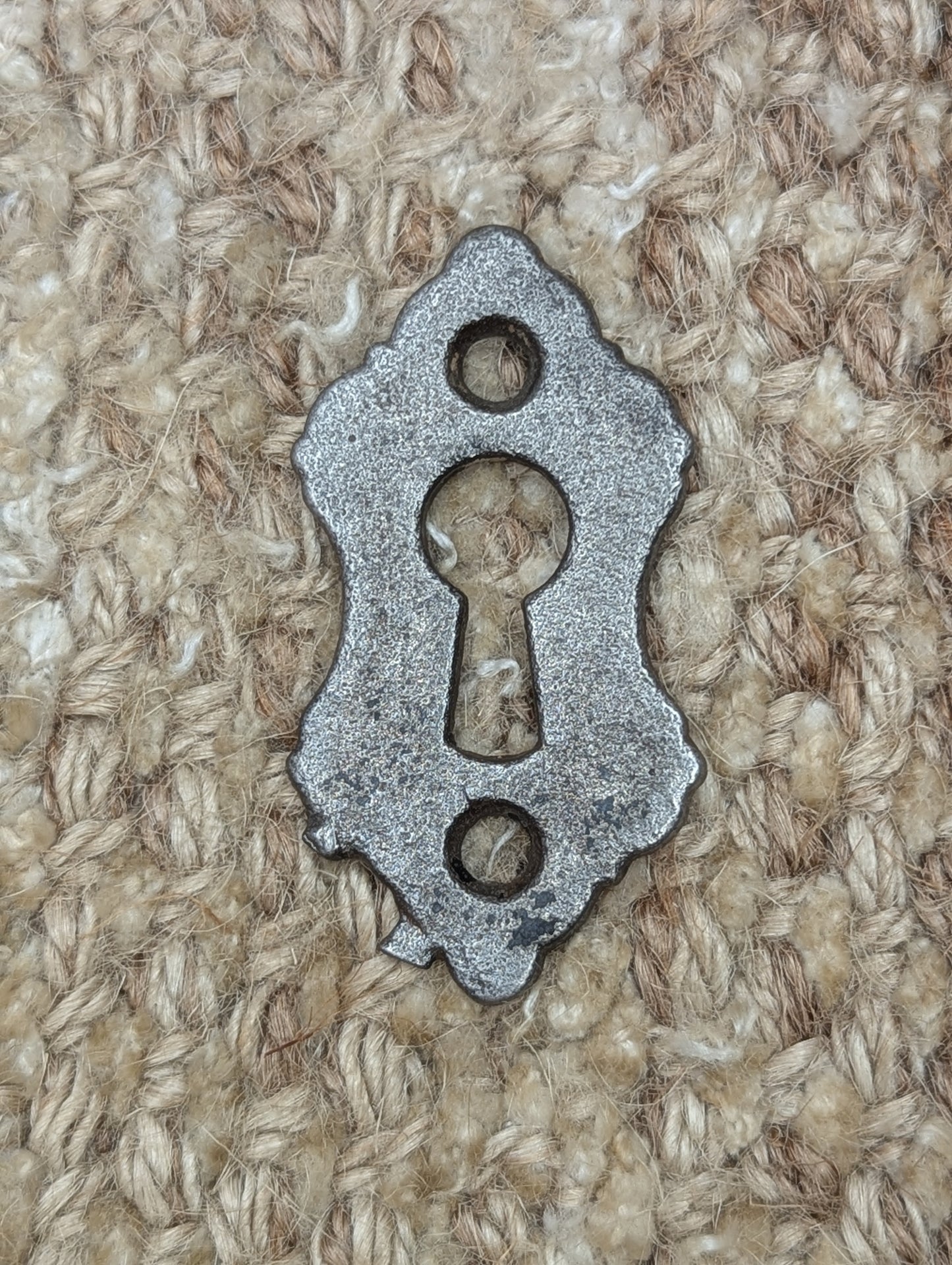 Antique Cast Iron Key Hole Cover Escutcheon