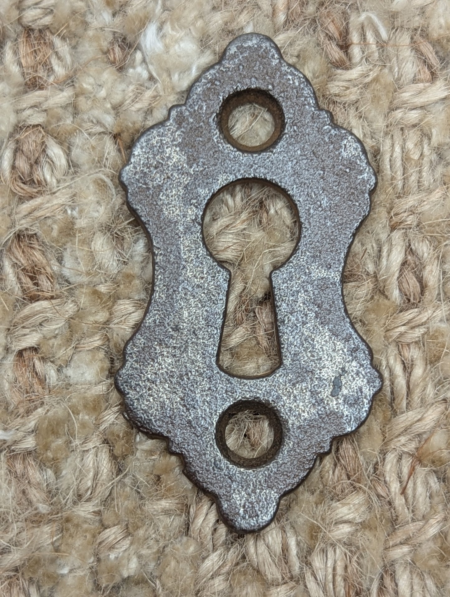 Antique Cast Iron Key Hole Cover Escutcheon