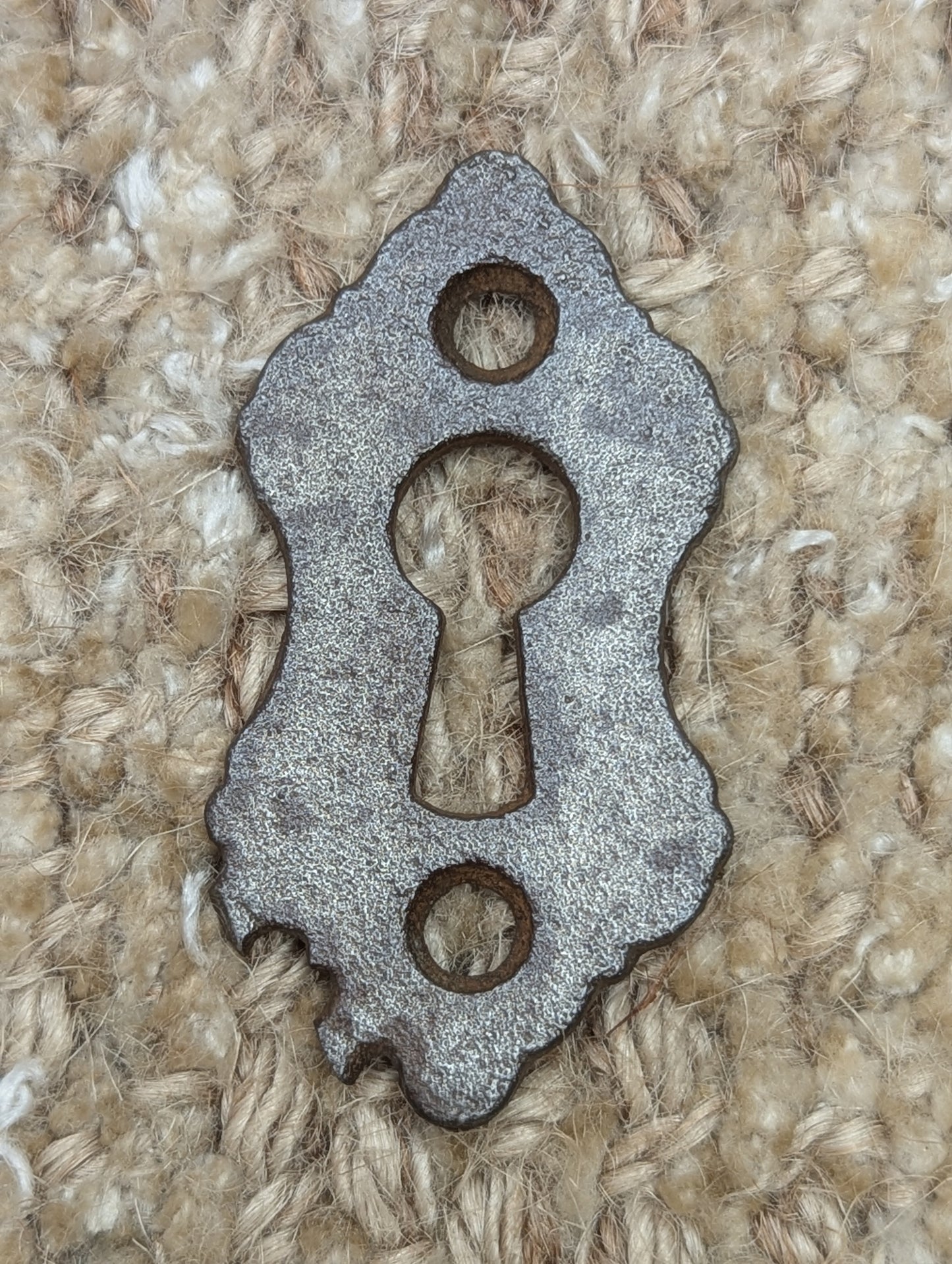 Antique Cast Iron Key Hole Cover Escutcheon