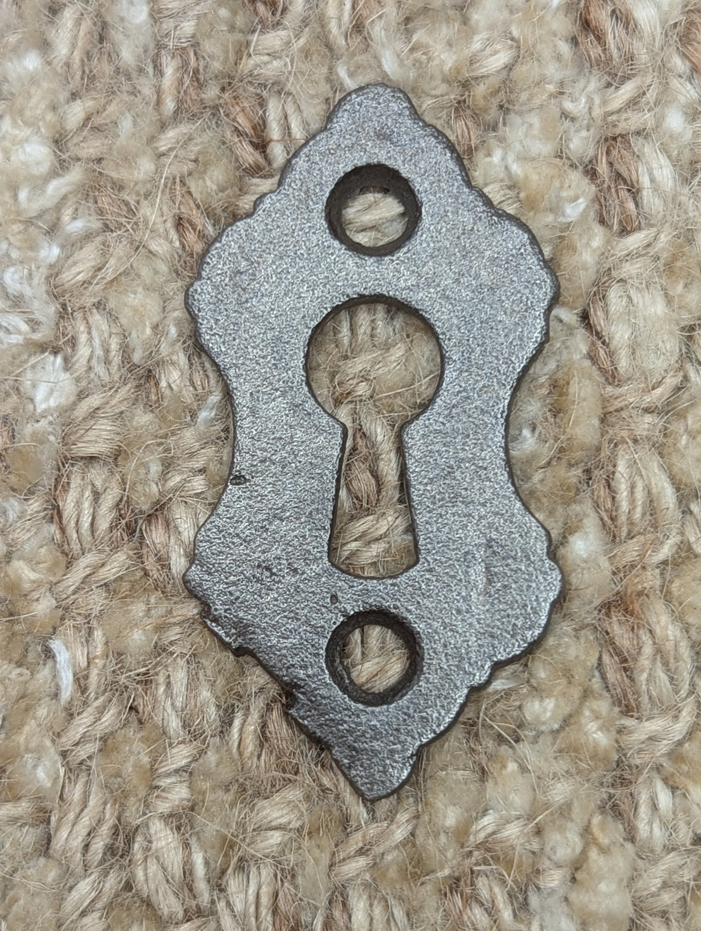 Antique Cast Iron Key Hole Cover Escutcheon