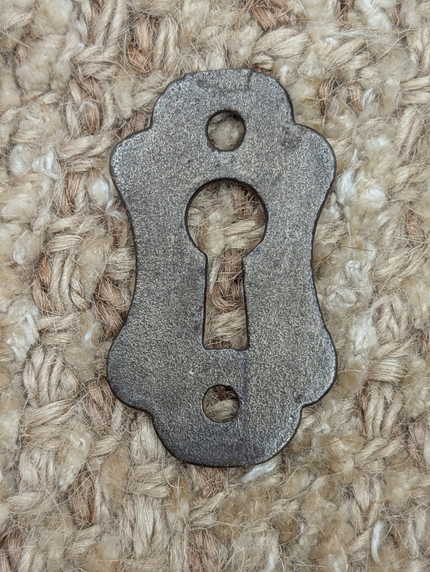 Antique Cast Iron Key Hole Cover Escutcheon