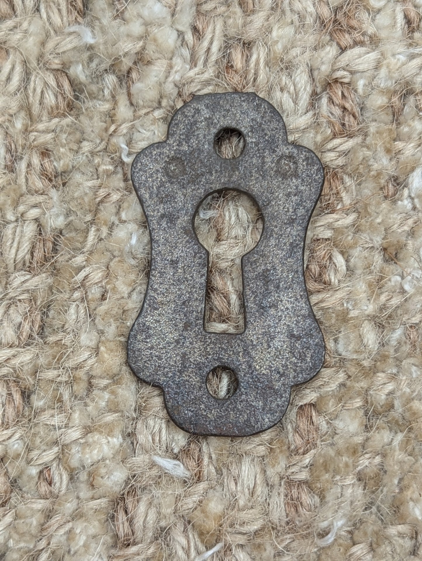 Antique Cast Iron Key Hole Cover Escutcheon