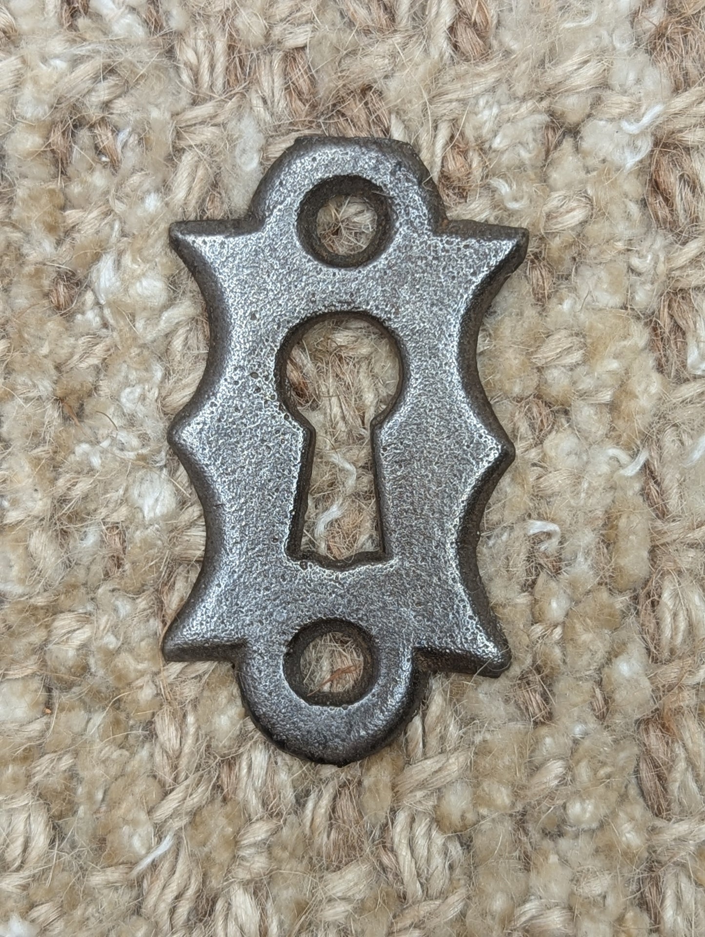 Antique Cast Iron Key Hole Cover Escutcheon