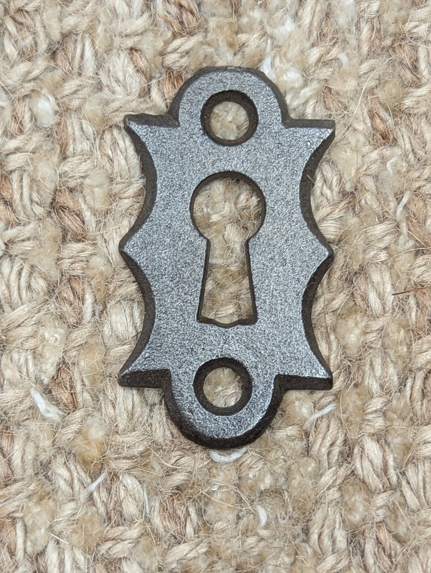 Antique Cast Iron Key Hole Cover Escutcheon
