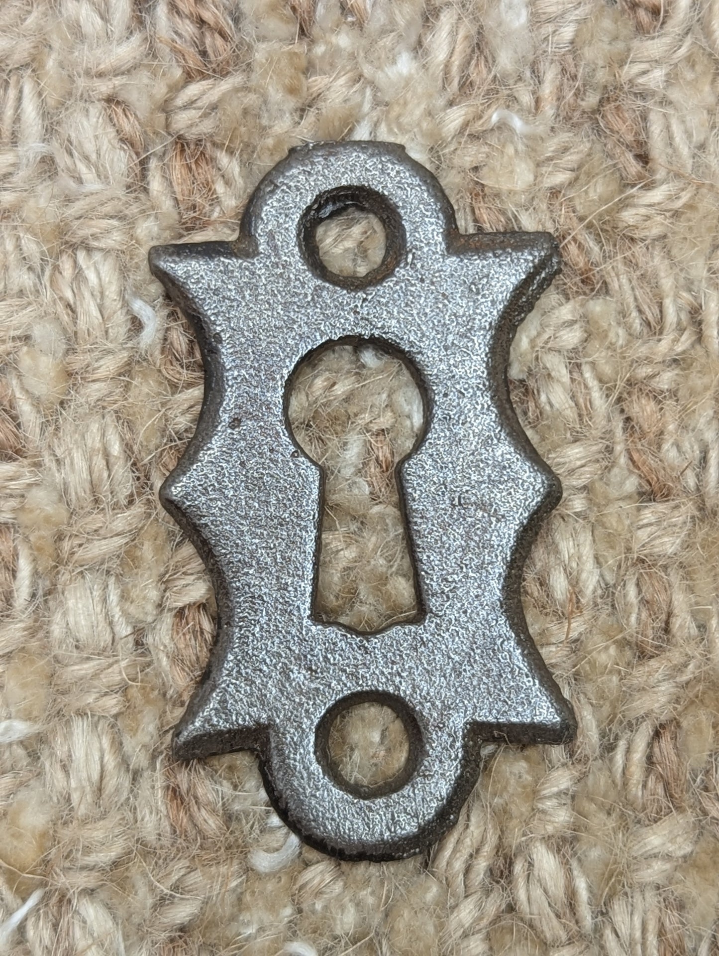 Antique Cast Iron Key Hole Cover Escutcheon
