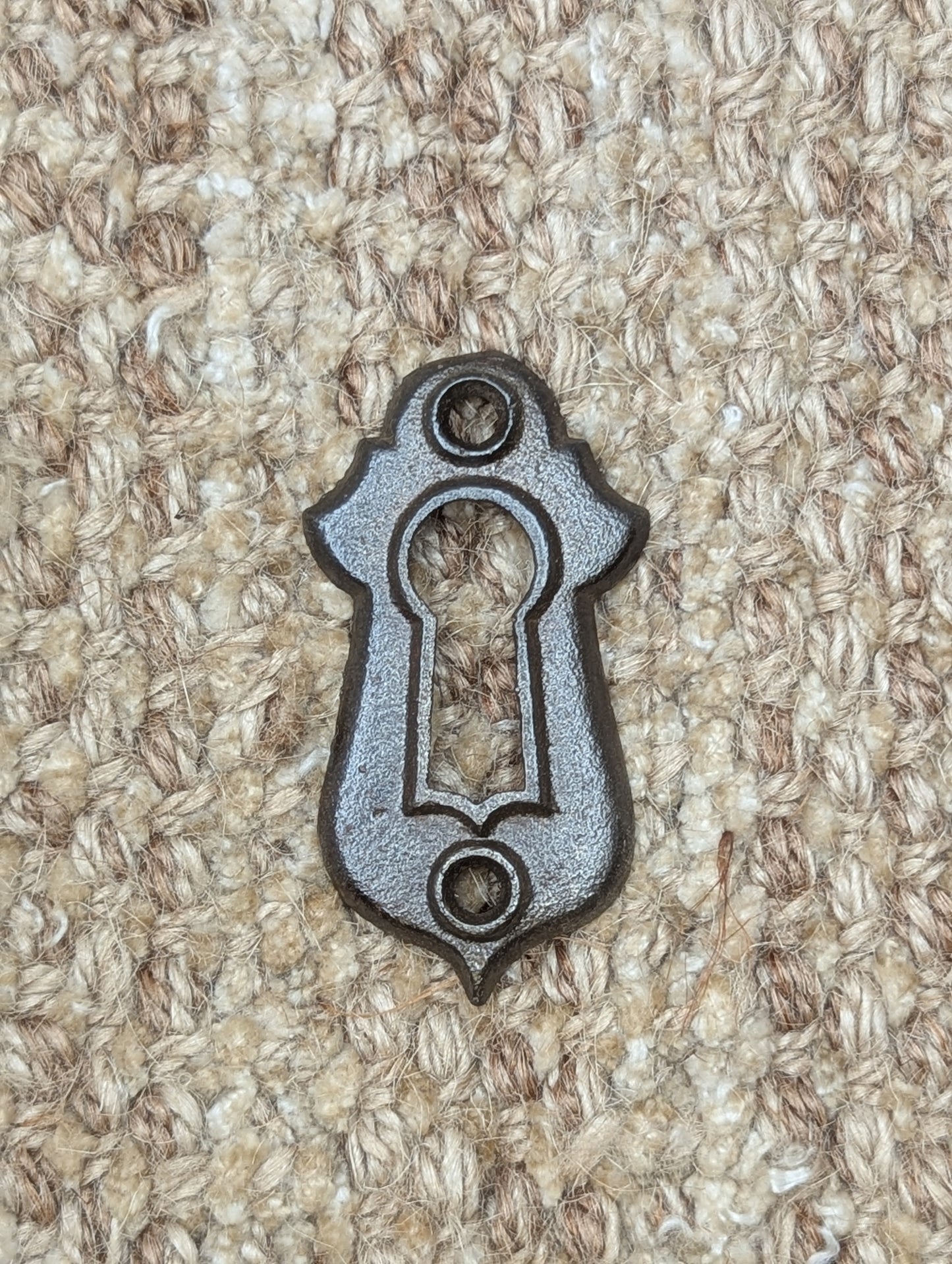 Antique Cast Iron Key Hole Cover Escutcheon