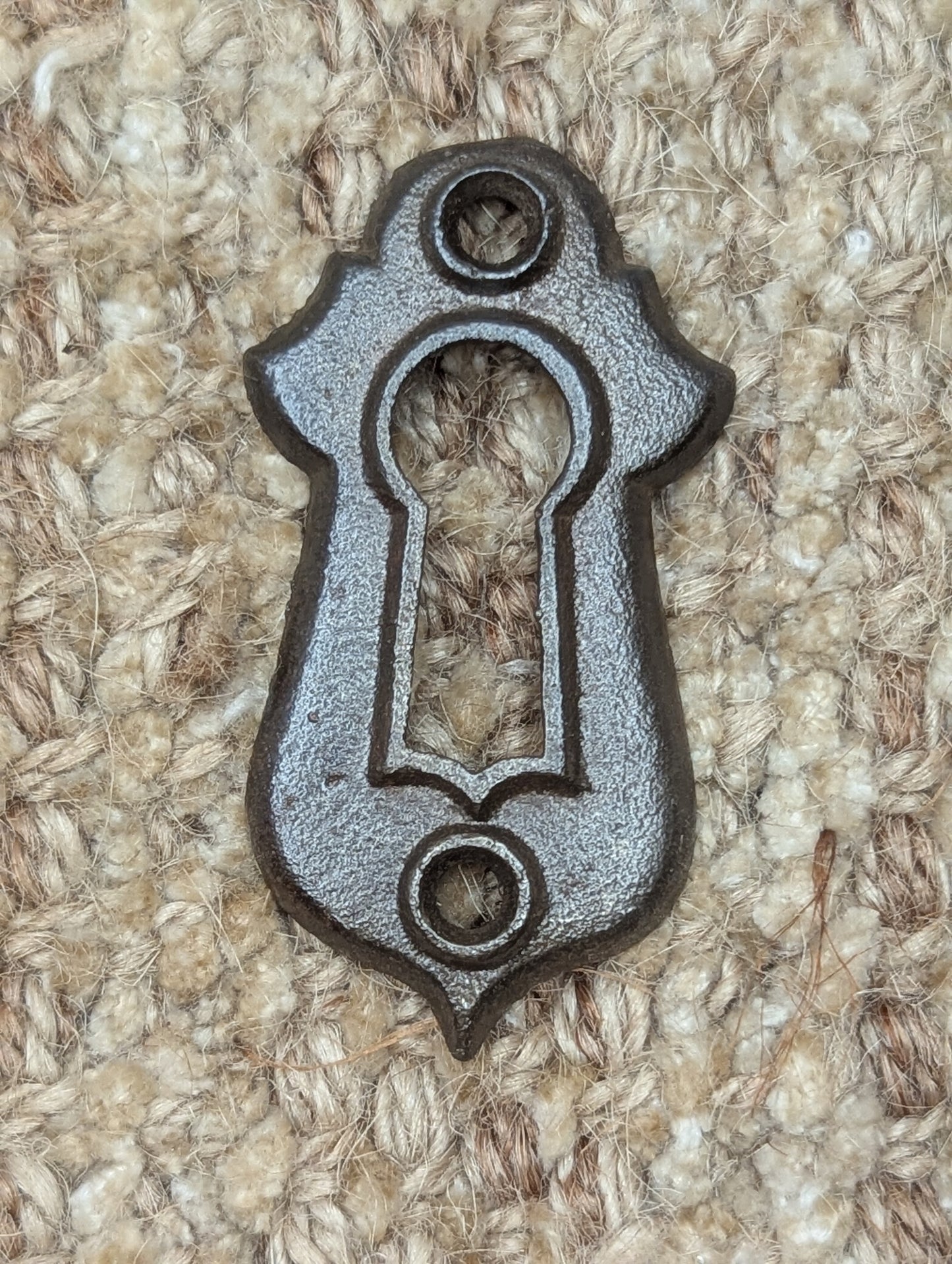 Antique Cast Iron Key Hole Cover Escutcheon