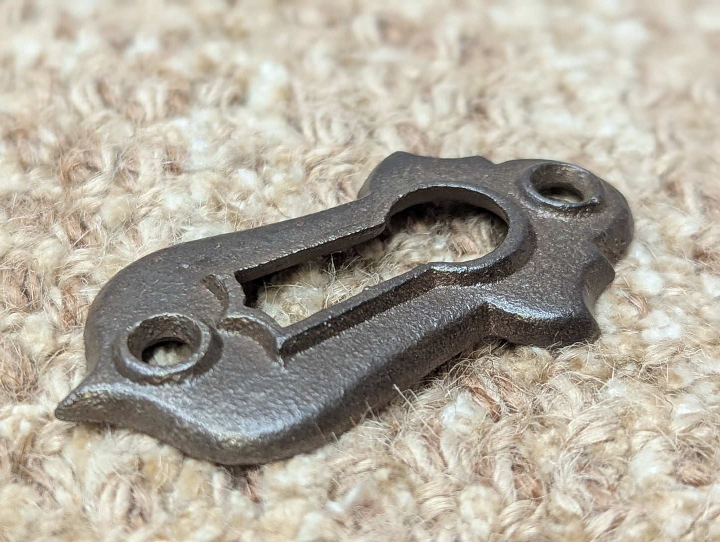 Antique Cast Iron Key Hole Cover Escutcheon