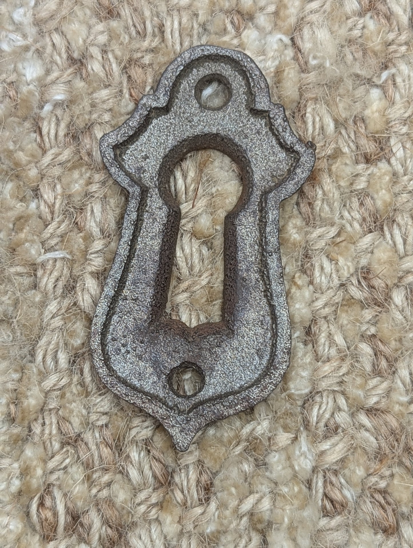 Antique Cast Iron Key Hole Cover Escutcheon