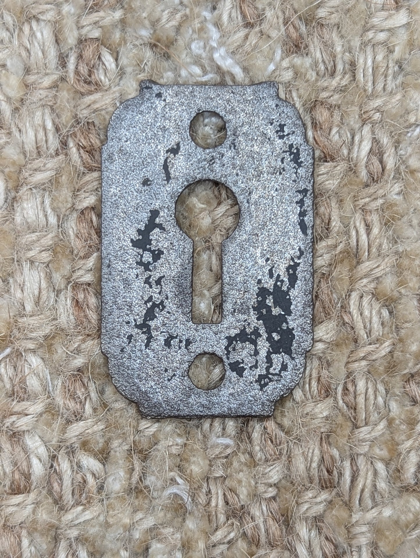 Antique Cast Iron Key Hole Cover Escutcheon