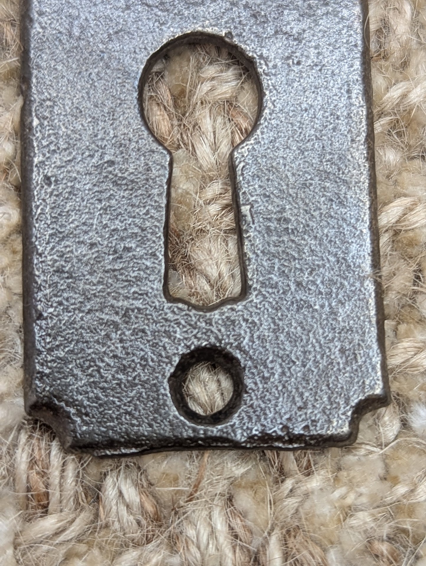 Antique Cast Iron Key Hole Cover Escutcheon