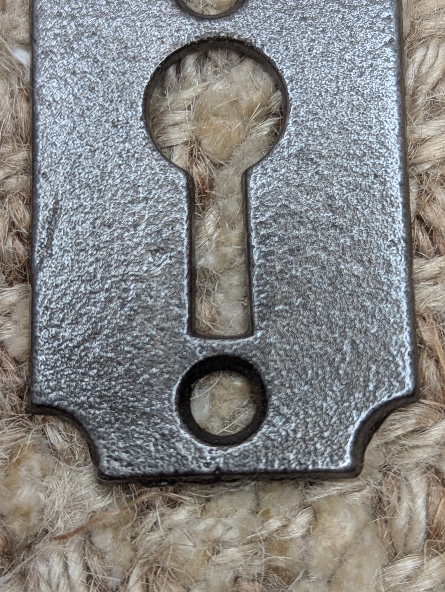 Antique Cast Iron Key Hole Cover Escutcheon
