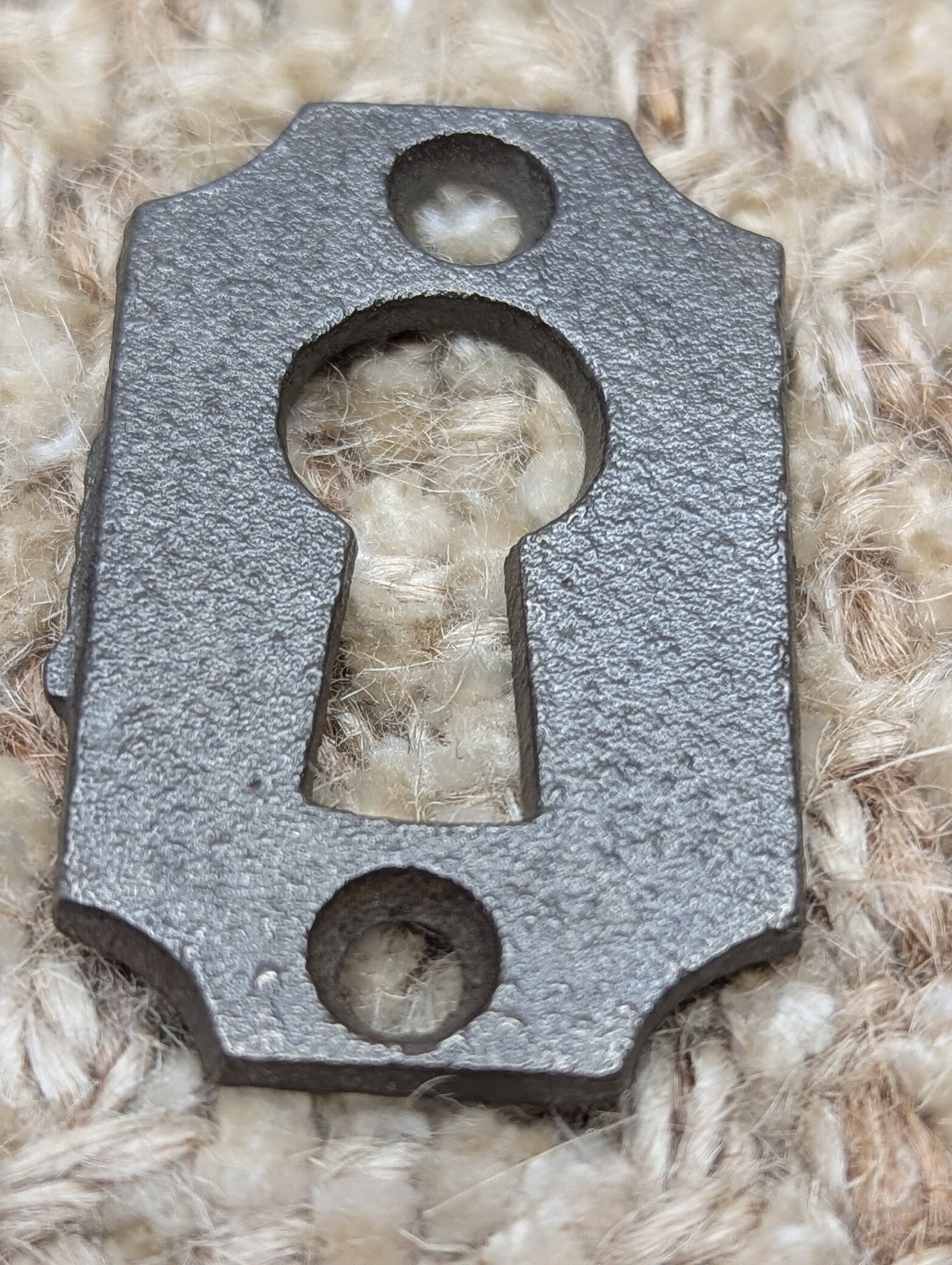 Antique Cast Iron Key Hole Cover Escutcheon