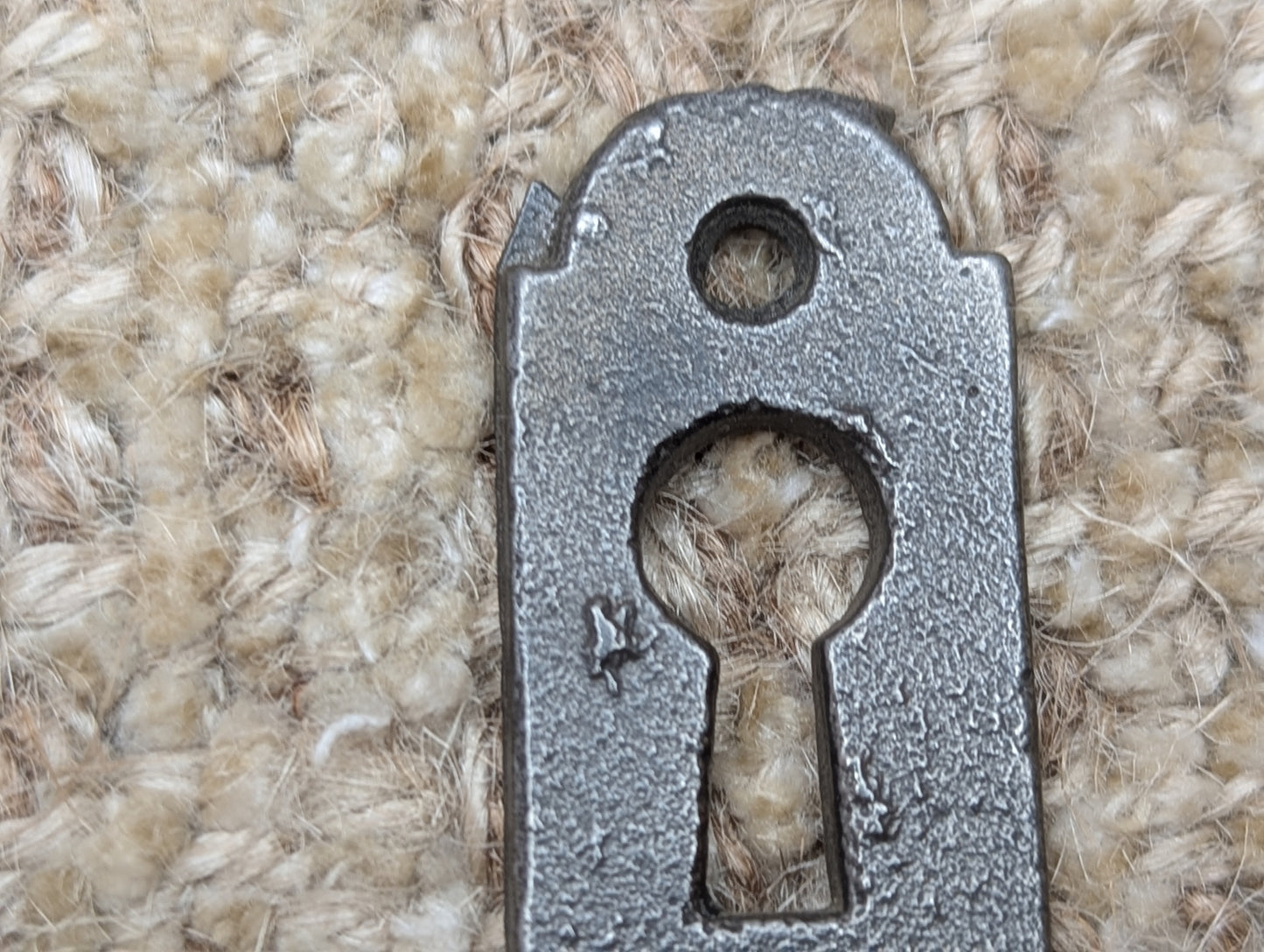 Antique Cast Iron Key Hole Cover Escutcheon
