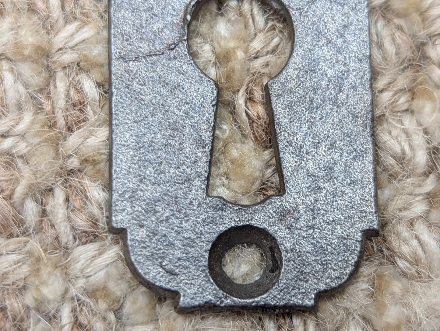 Antique Cast Iron Key Hole Cover Escutcheon