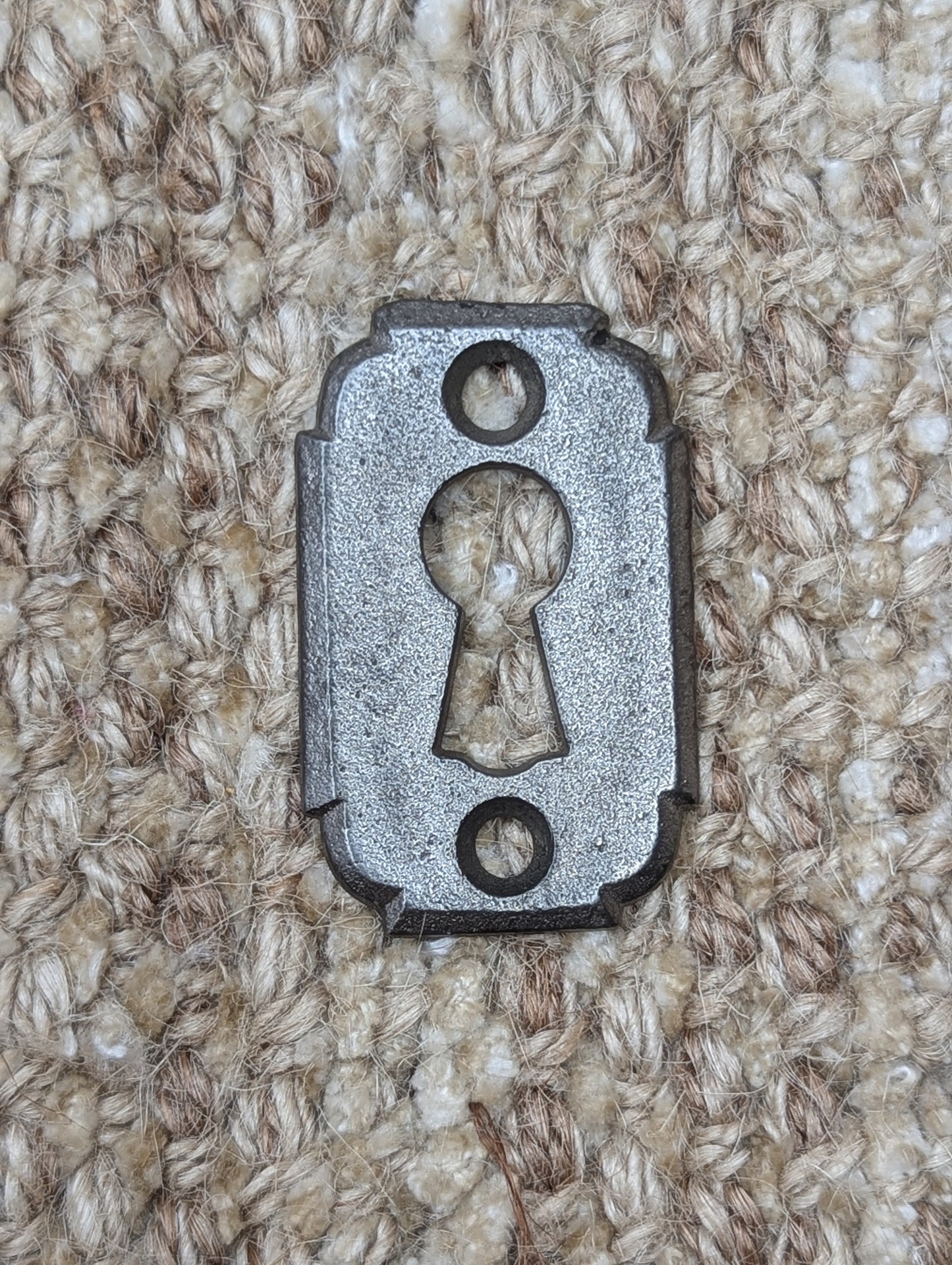 Antique Cast Iron Key Hole Cover Escutcheon