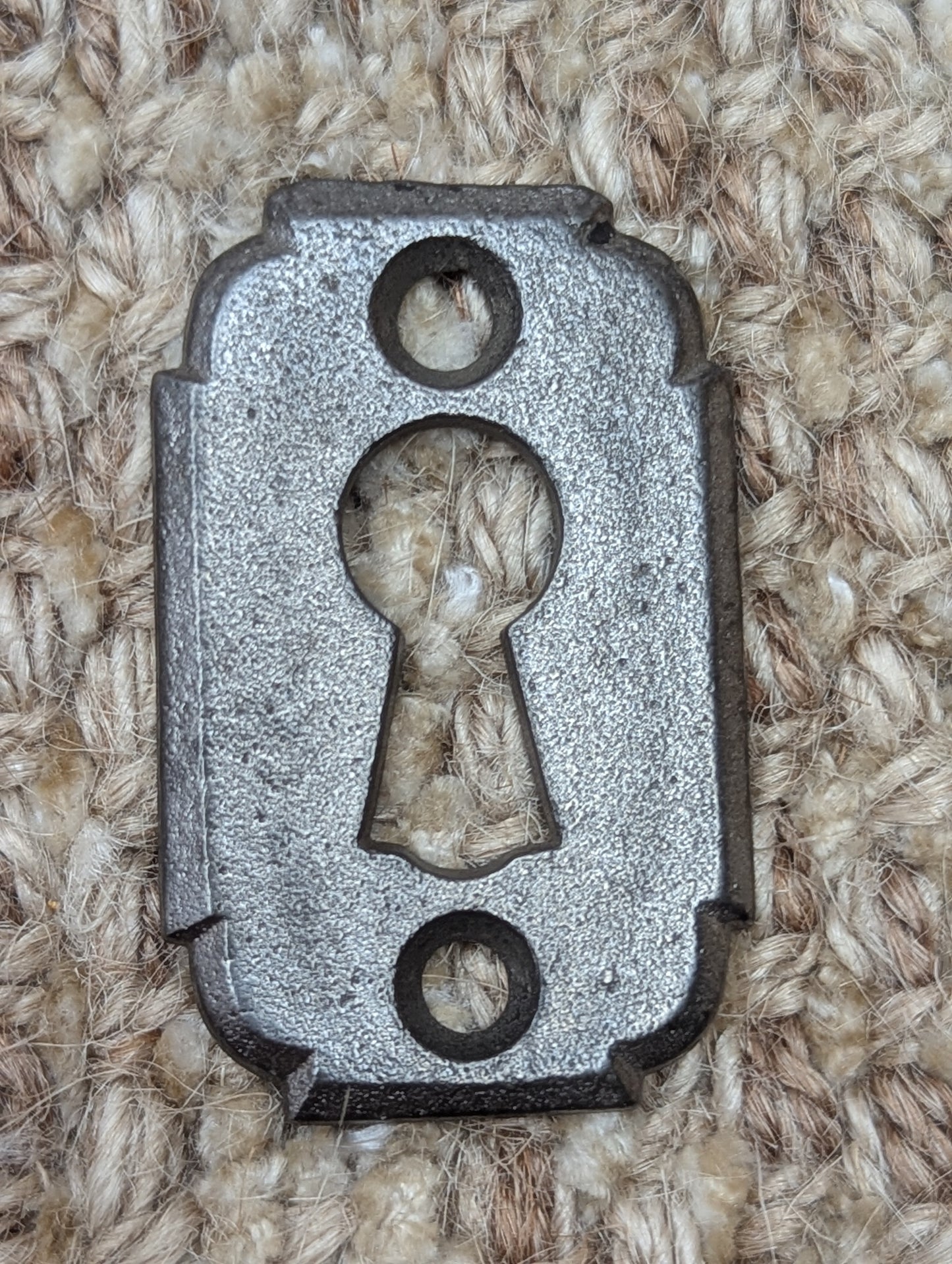 Antique Cast Iron Key Hole Cover Escutcheon