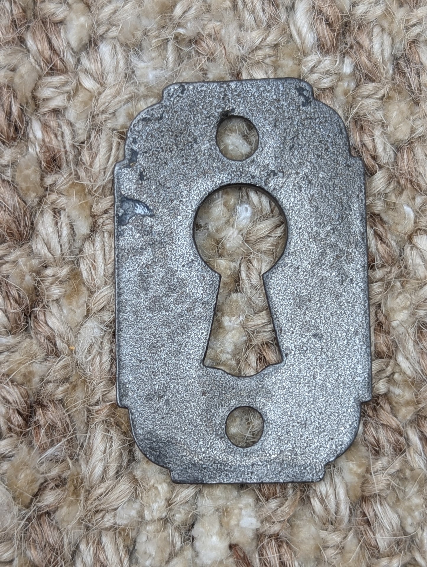 Antique Cast Iron Key Hole Cover Escutcheon