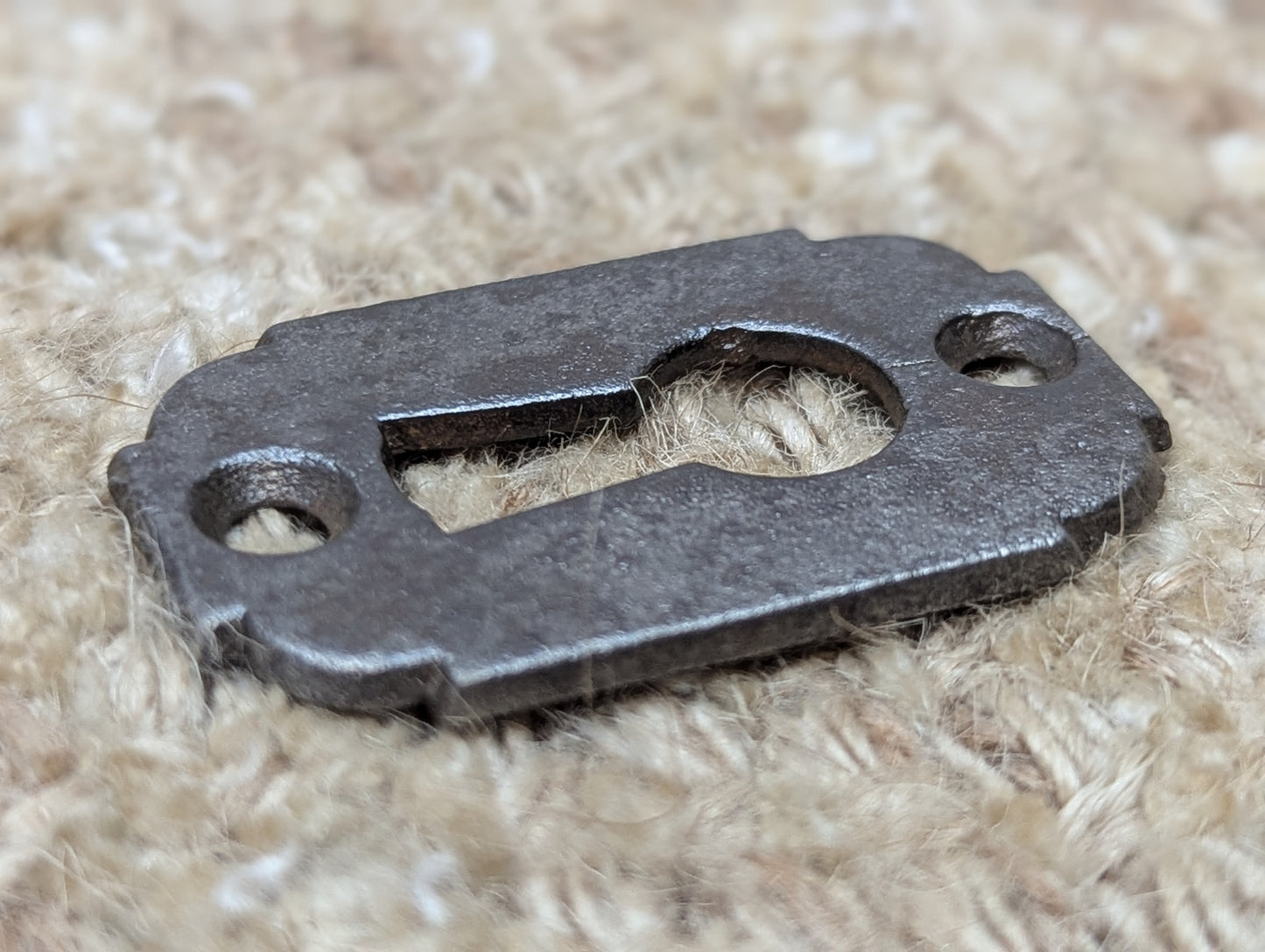 Antique Cast Iron Key Hole Cover Escutcheon