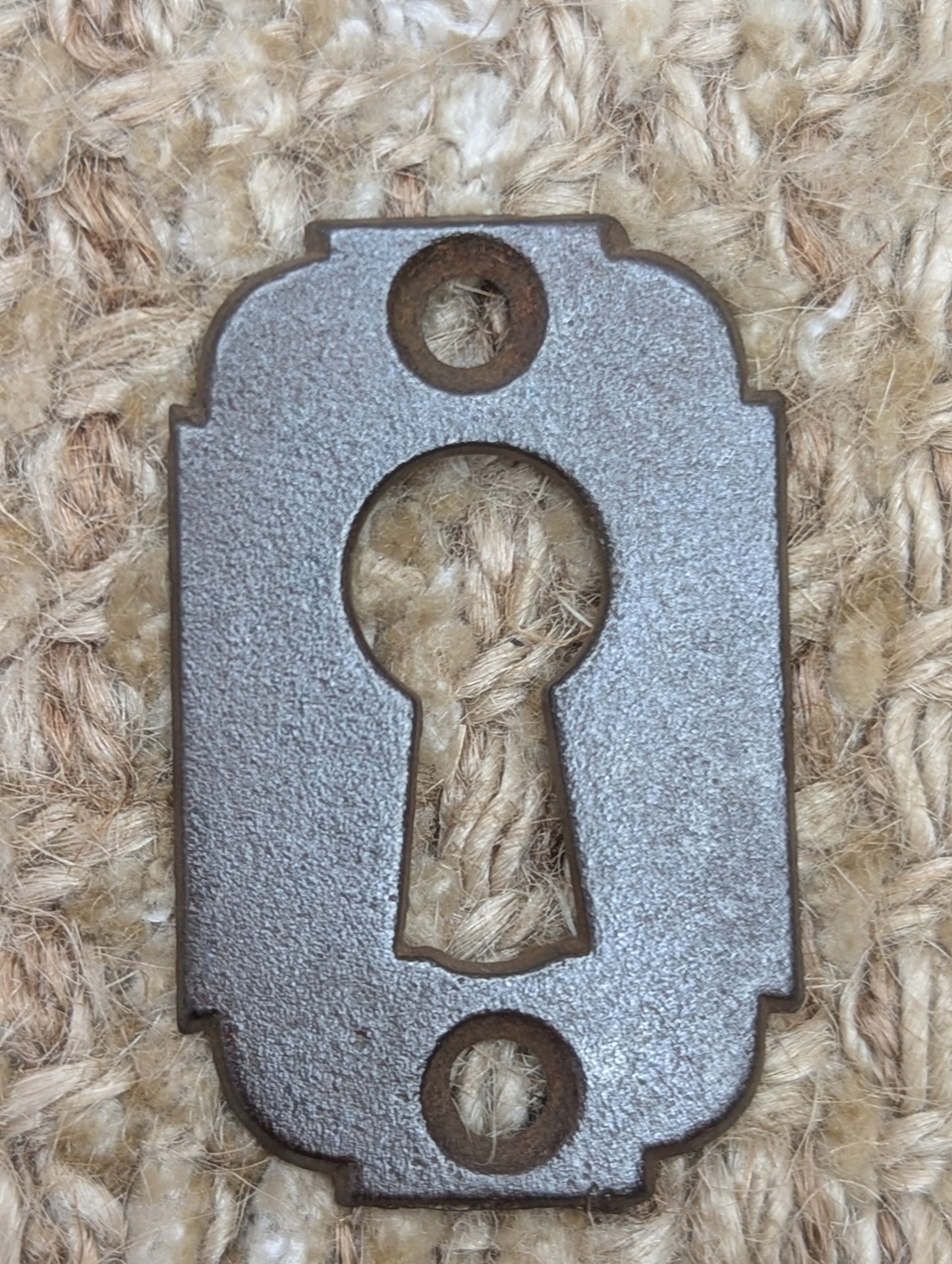 Antique Cast Iron Key Hole Cover Escutcheon