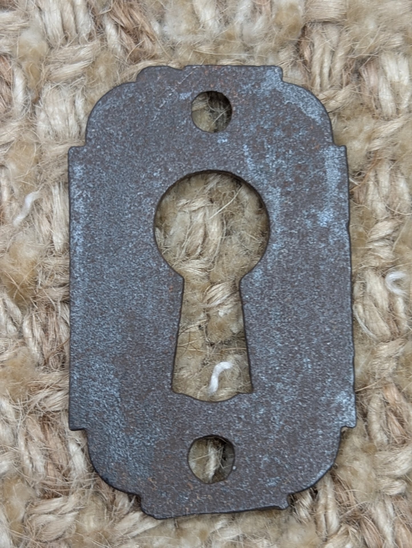 Antique Cast Iron Key Hole Cover Escutcheon