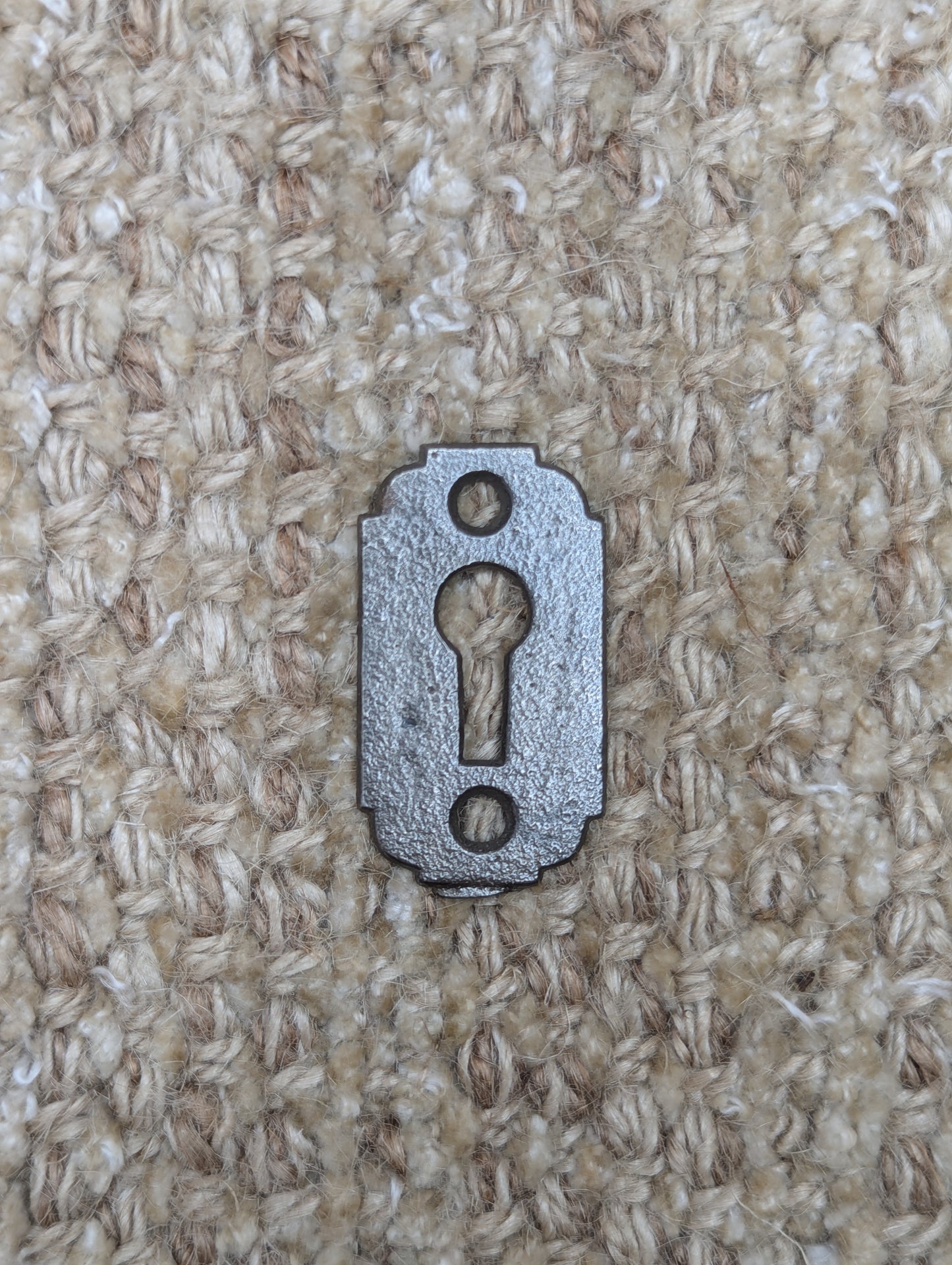 Antique Cast Iron Key Hole Cover Escutcheon #102