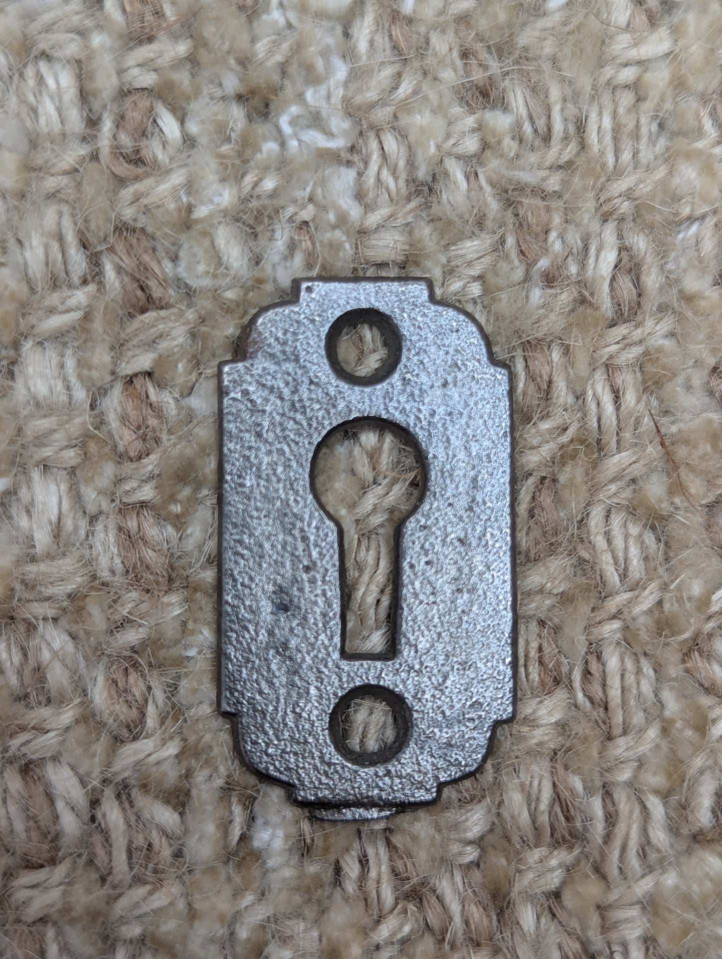 Antique Cast Iron Key Hole Cover Escutcheon #102