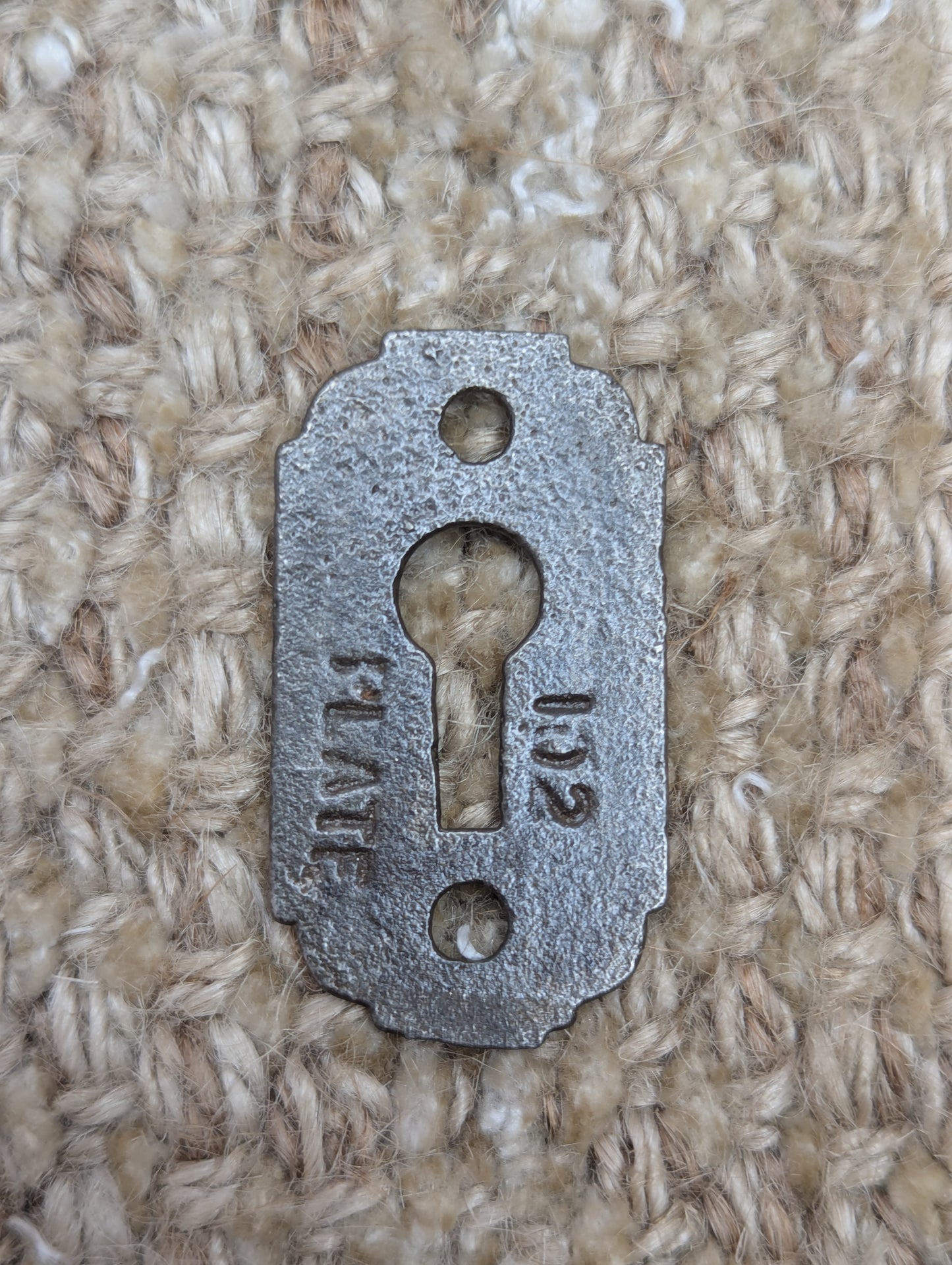Antique Cast Iron Key Hole Cover Escutcheon #102
