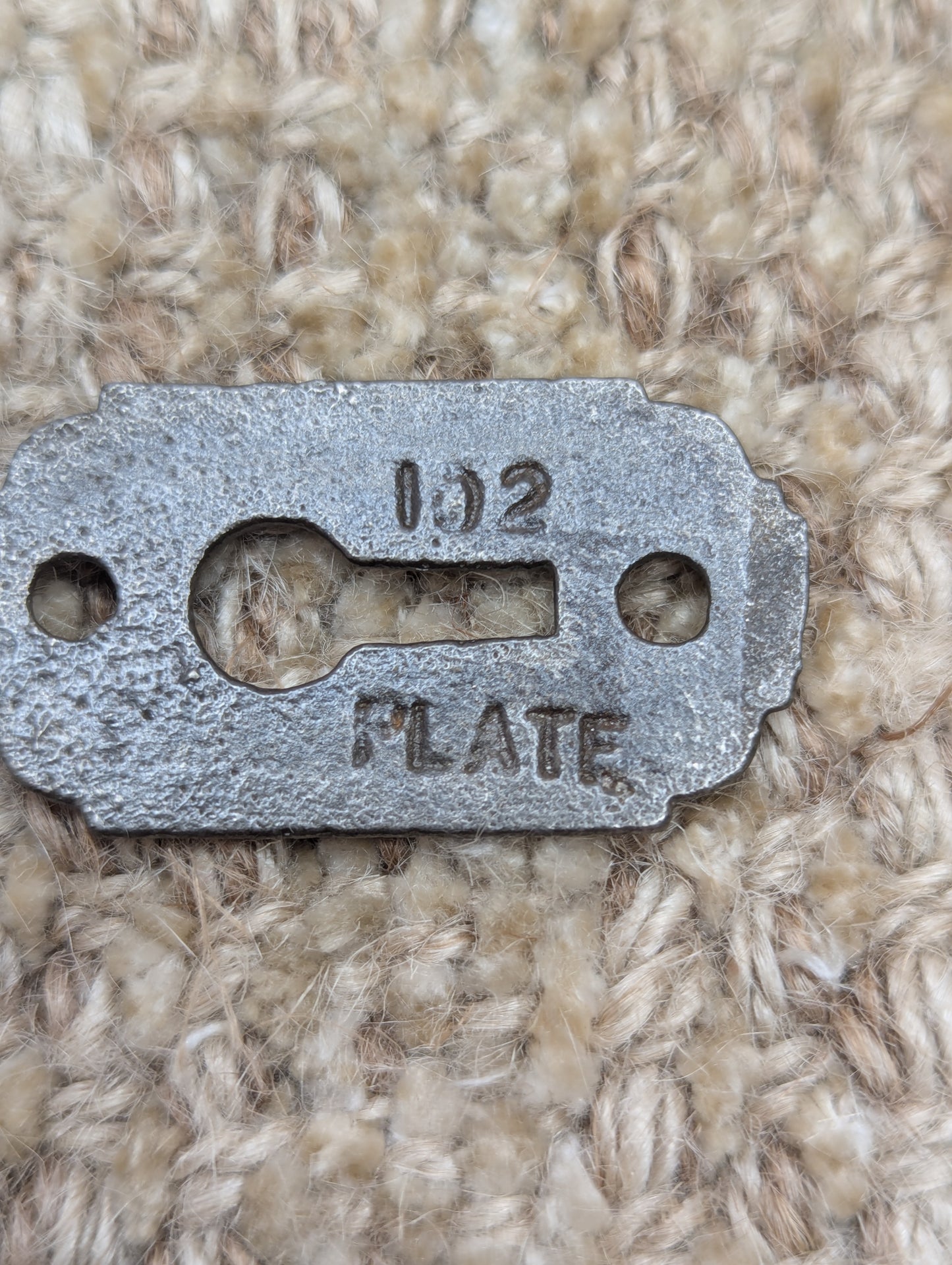 Antique Cast Iron Key Hole Cover Escutcheon #102