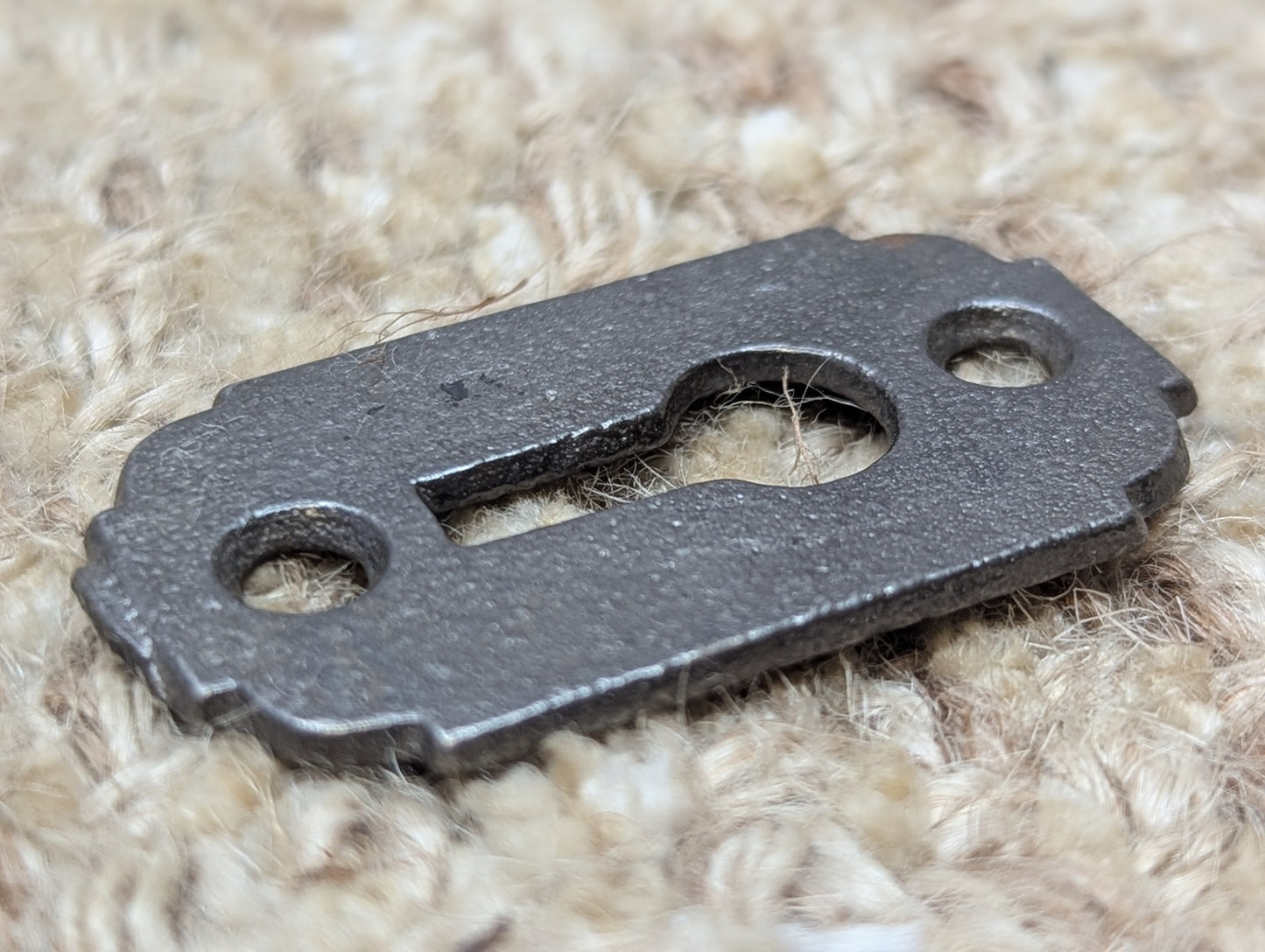 Antique Cast Iron Key Hole Cover Escutcheon #102