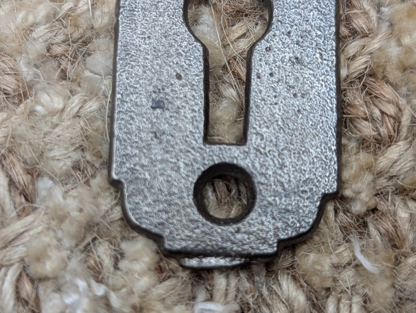 Antique Cast Iron Key Hole Cover Escutcheon #102