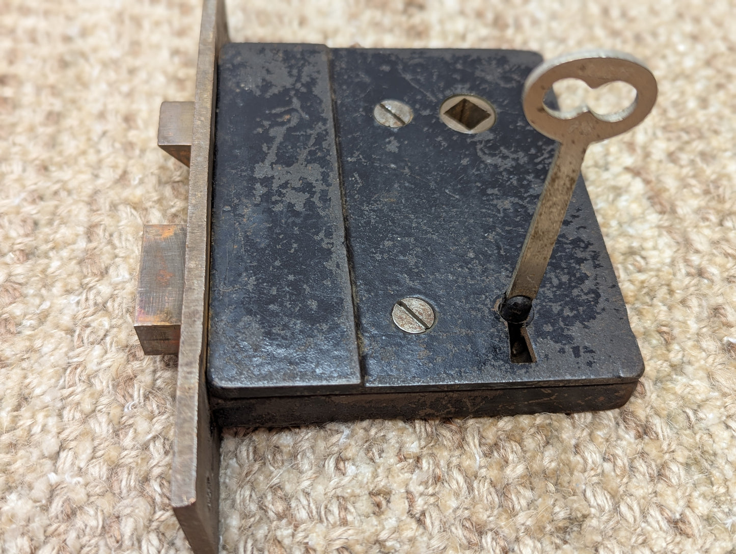 Antique Mortise Lock Door Hardware-SHANNON PHILA With Key