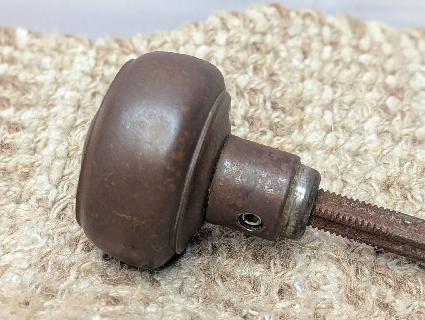 Antique Stamped Steel 2 1/4" Door Knobs Door Hardware